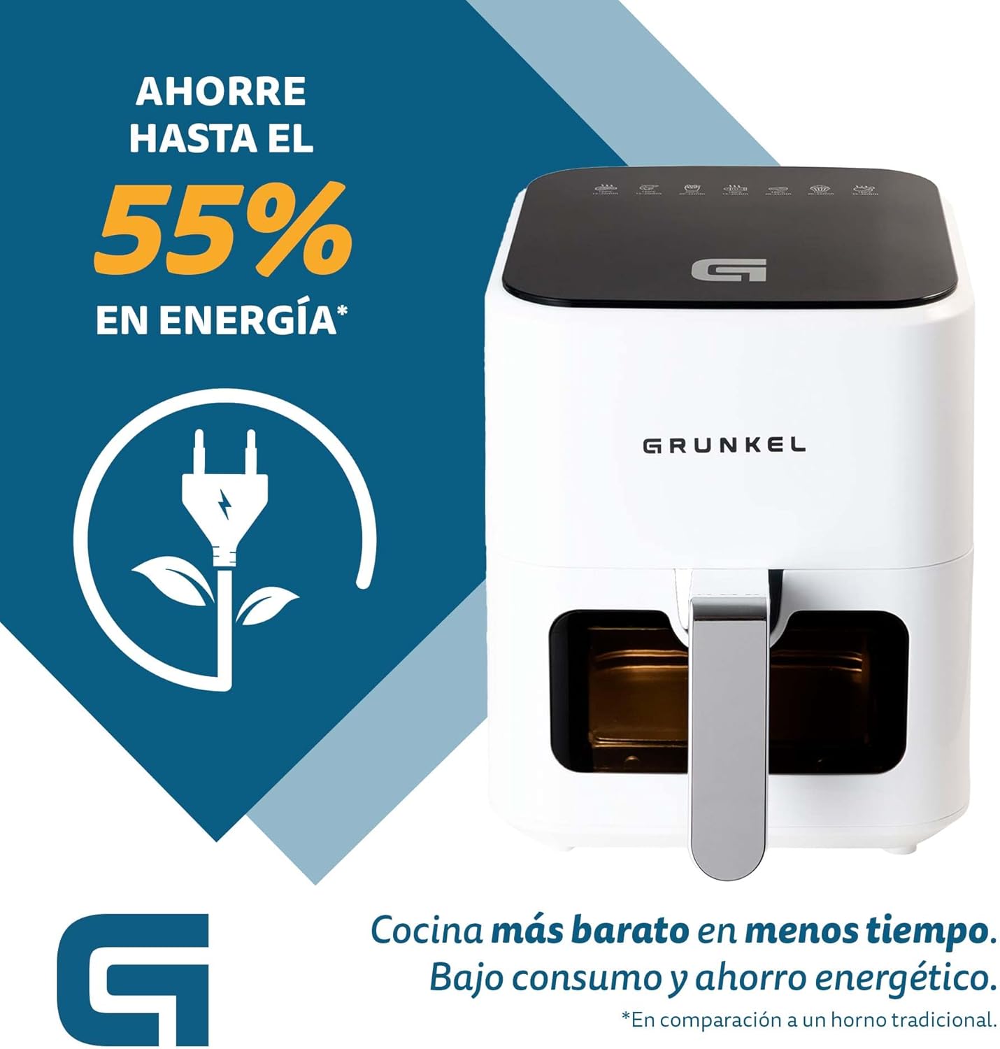 Grunkel Friggitrice ad Aria 4 Litri, 7 Programmi - immagine 5