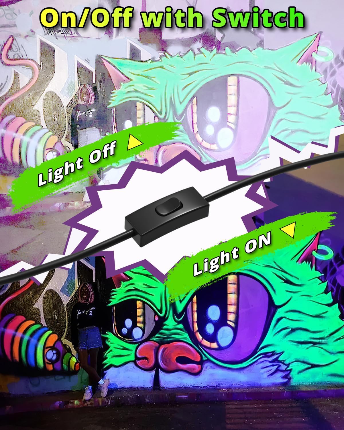 Faretto UV LED 100W, Set da 2 Pezzi - immagine 6