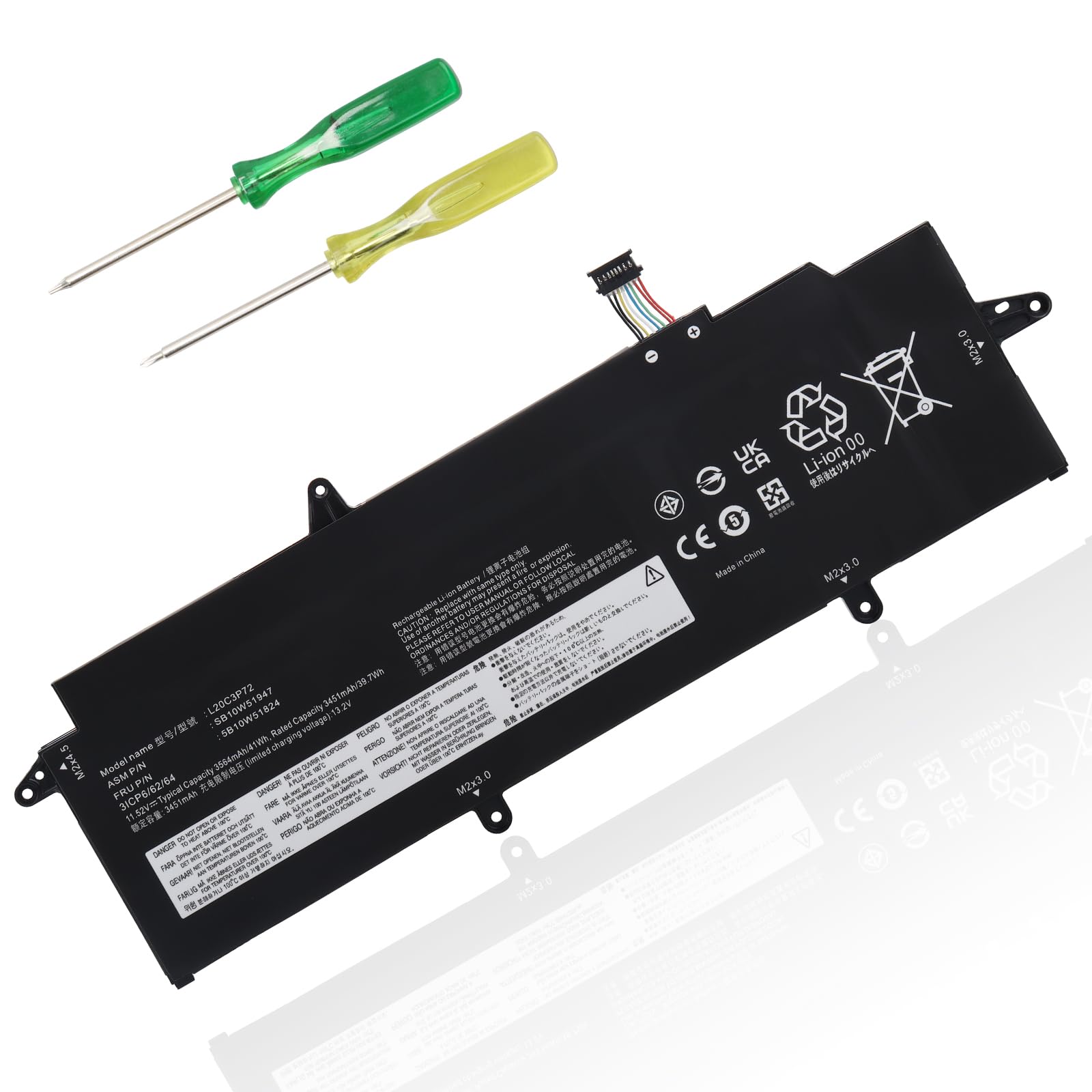 Batteria L20C3P72 per Lenovo ThinkPad 11.52V 41Wh