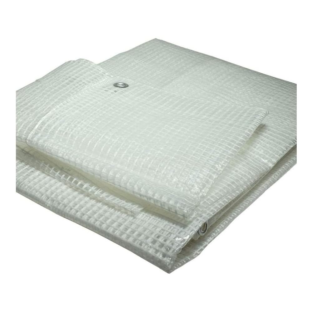 Telo Telone Multiuso Occhiellato Bianco Trasparente 3x2 mt