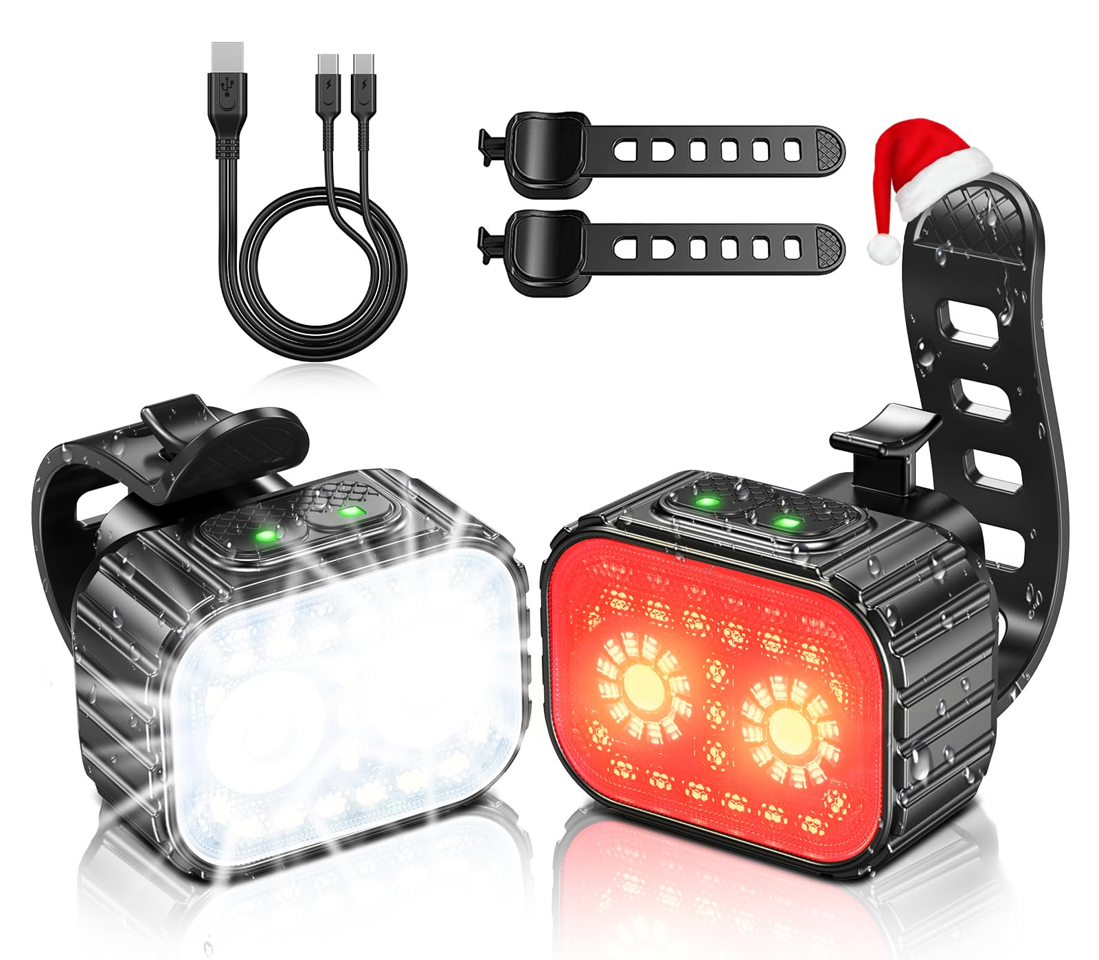 Mohard Luci Bicicletta LED USB Ricaricabili