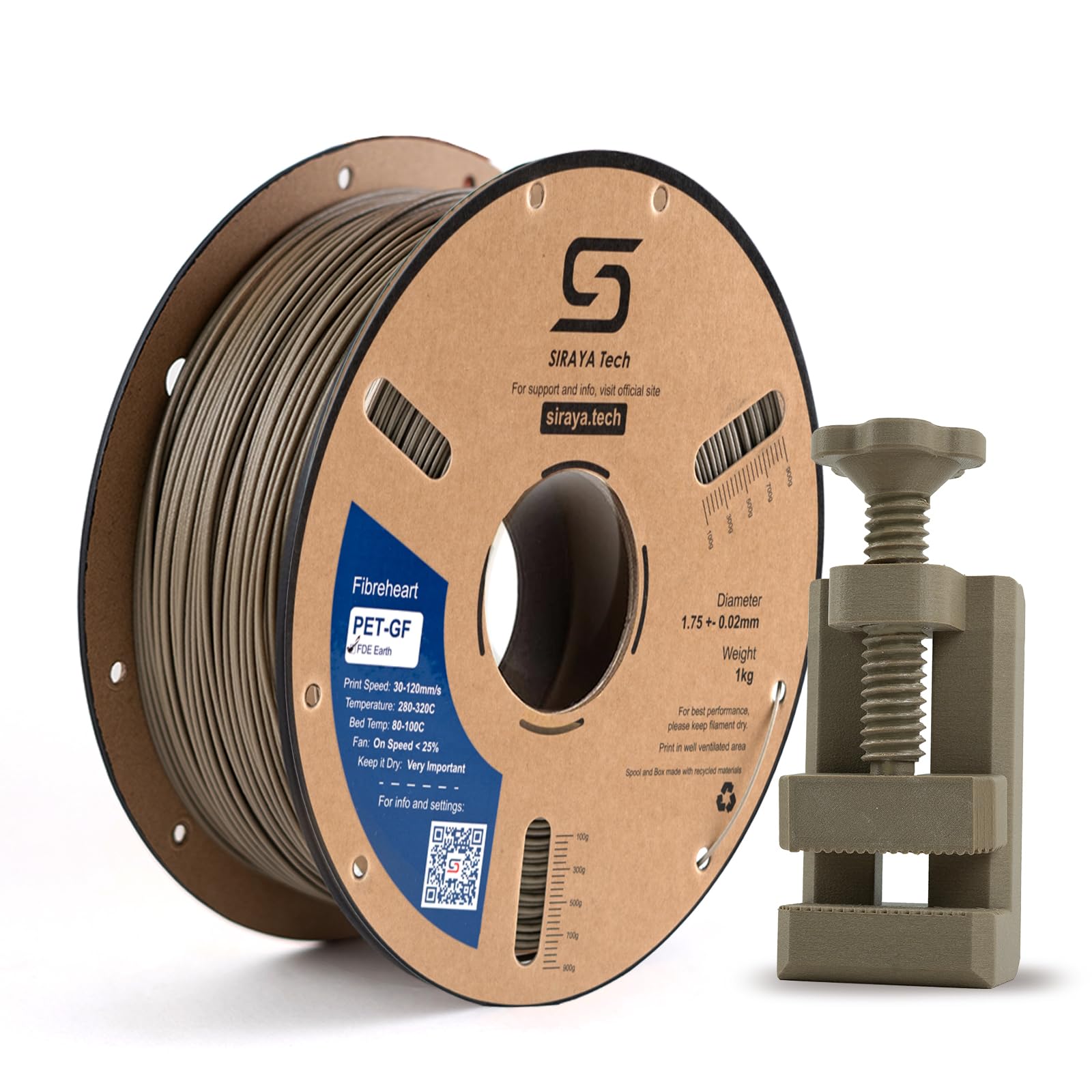 Siraya Tech PET-GF Filamento Stampa 3D 1kg