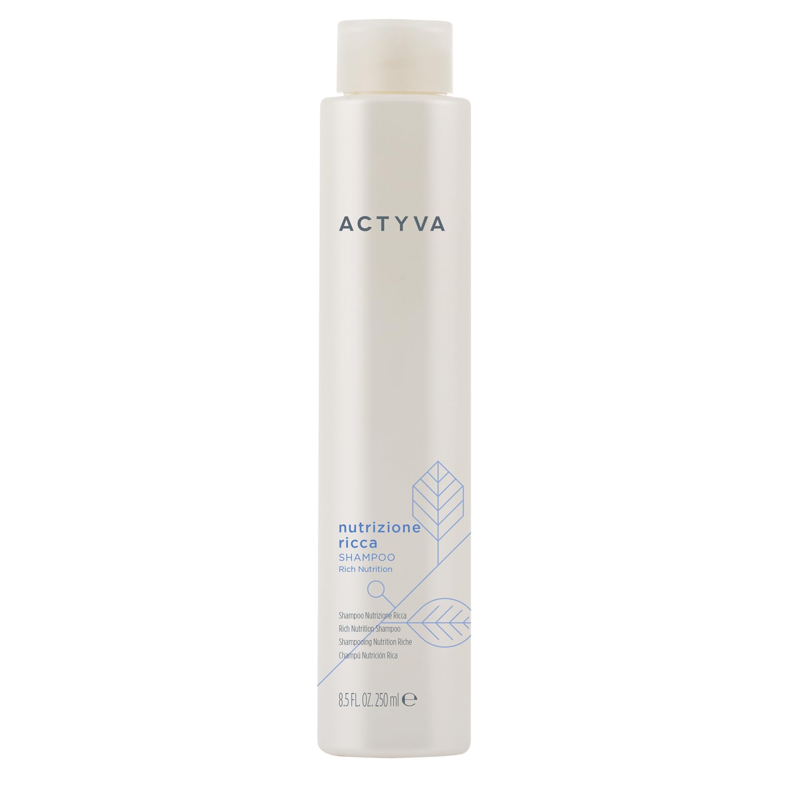Actyva - Nutrizione Ricca Shampoo, Azione Nutriente e Protettiva per Capelli Secchi e Sensibilizzati, con Avena e Olio di Oliva - 250 ml