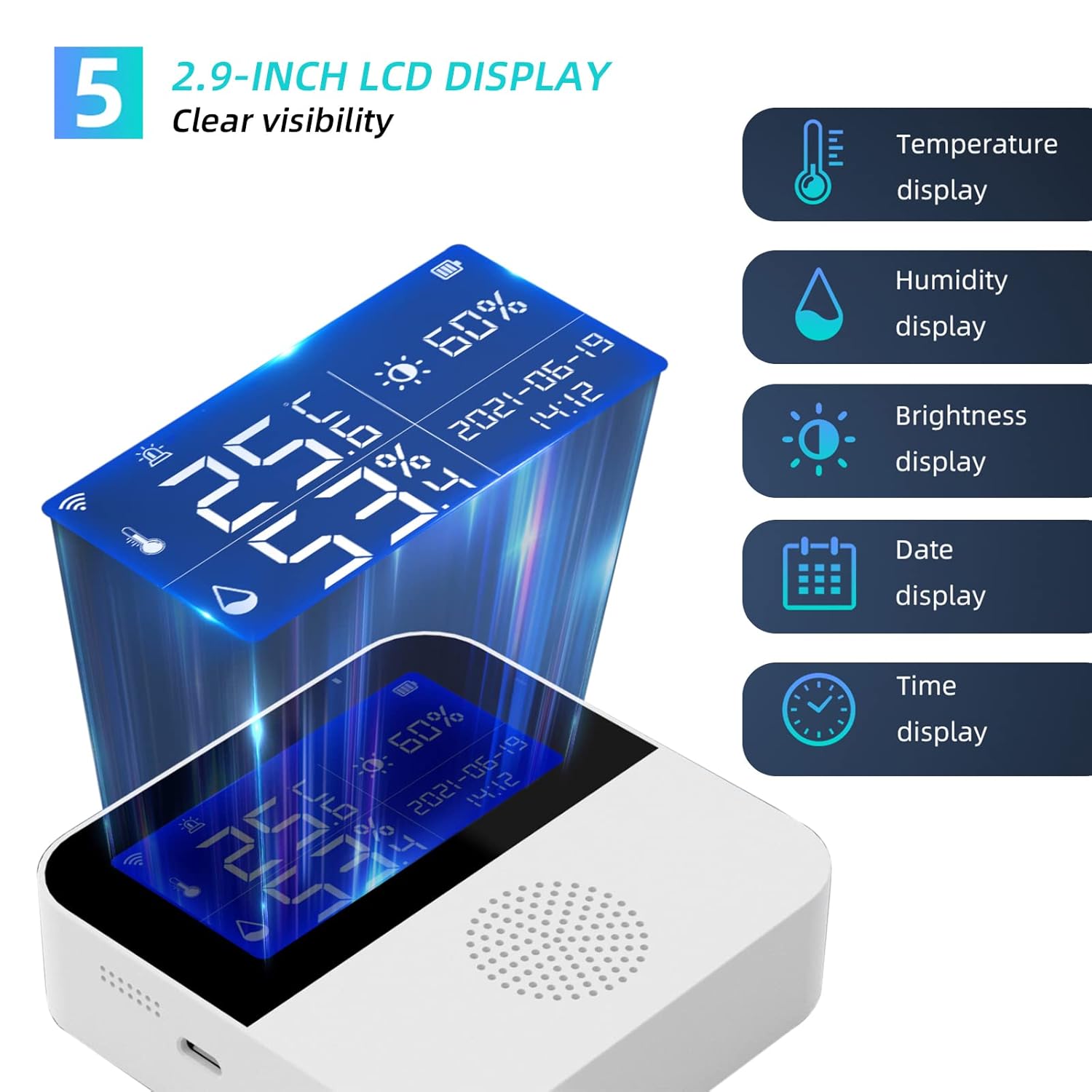 Ceiever Termometro Igrometro WiFi Wireless con App - immagine 2