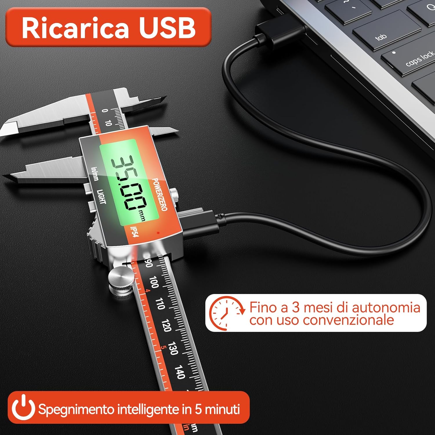 Preciva Calibro Digitale in Acciaio Inox - immagine 4