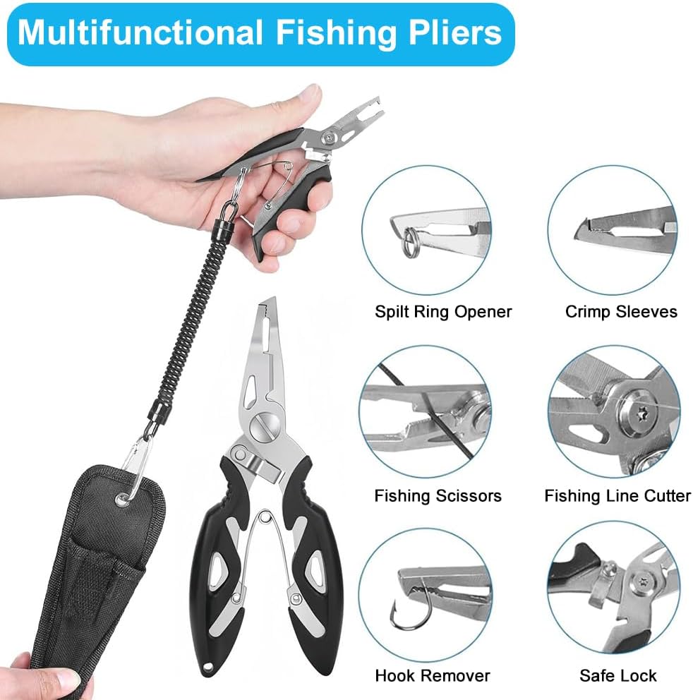 Kit da Pesca 213 Pezzi con Cassetta Portabile - immagine 6