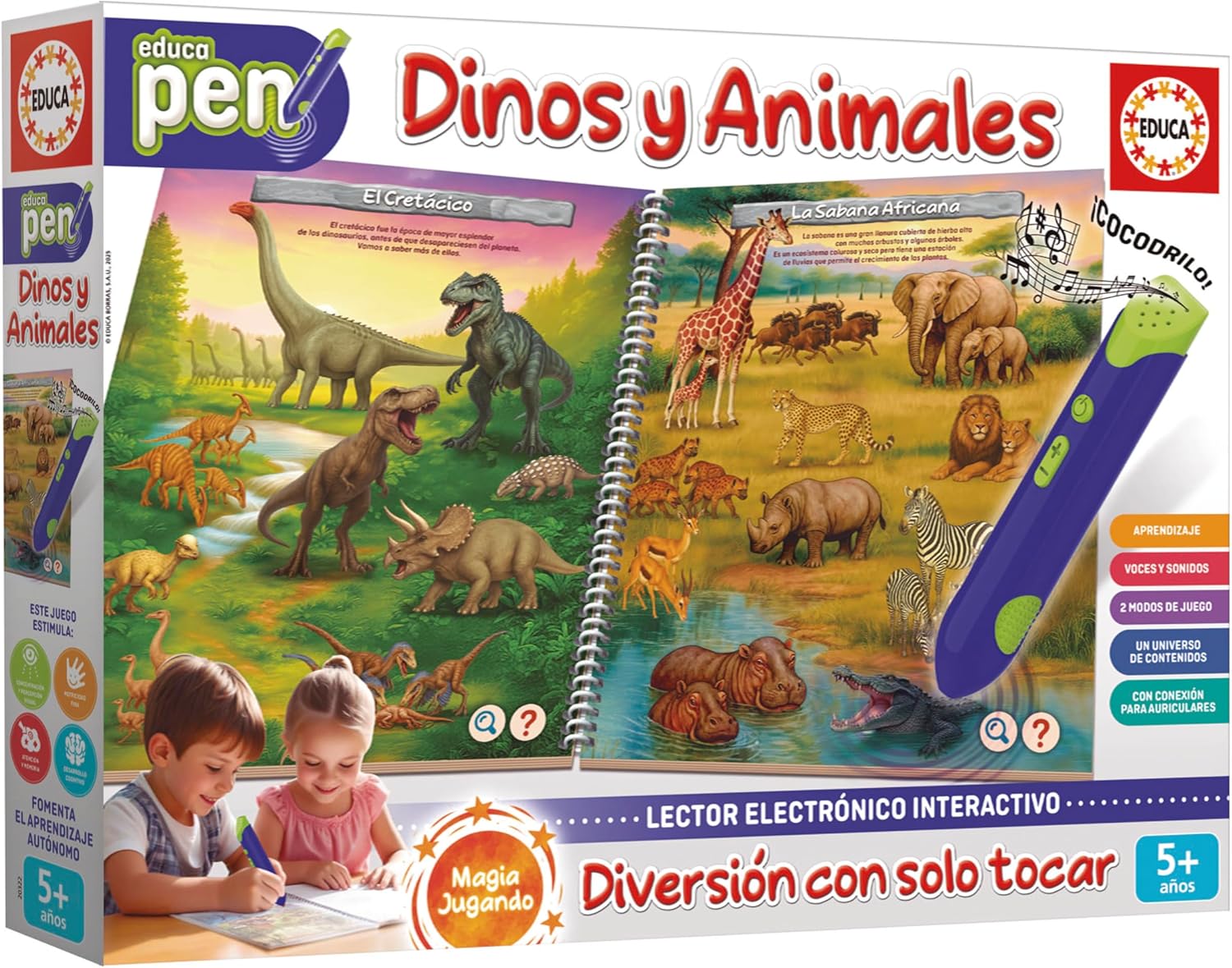 Educa - Educapen Dinos e Animali | Gioco Educativo - immagine 3