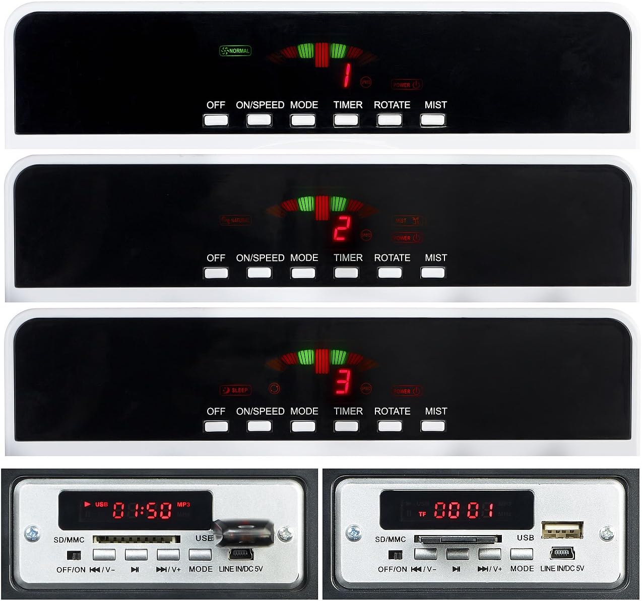 Sichler Haushaltsgeräte Ventilatore a Supporto Spray 90W - immagine 7