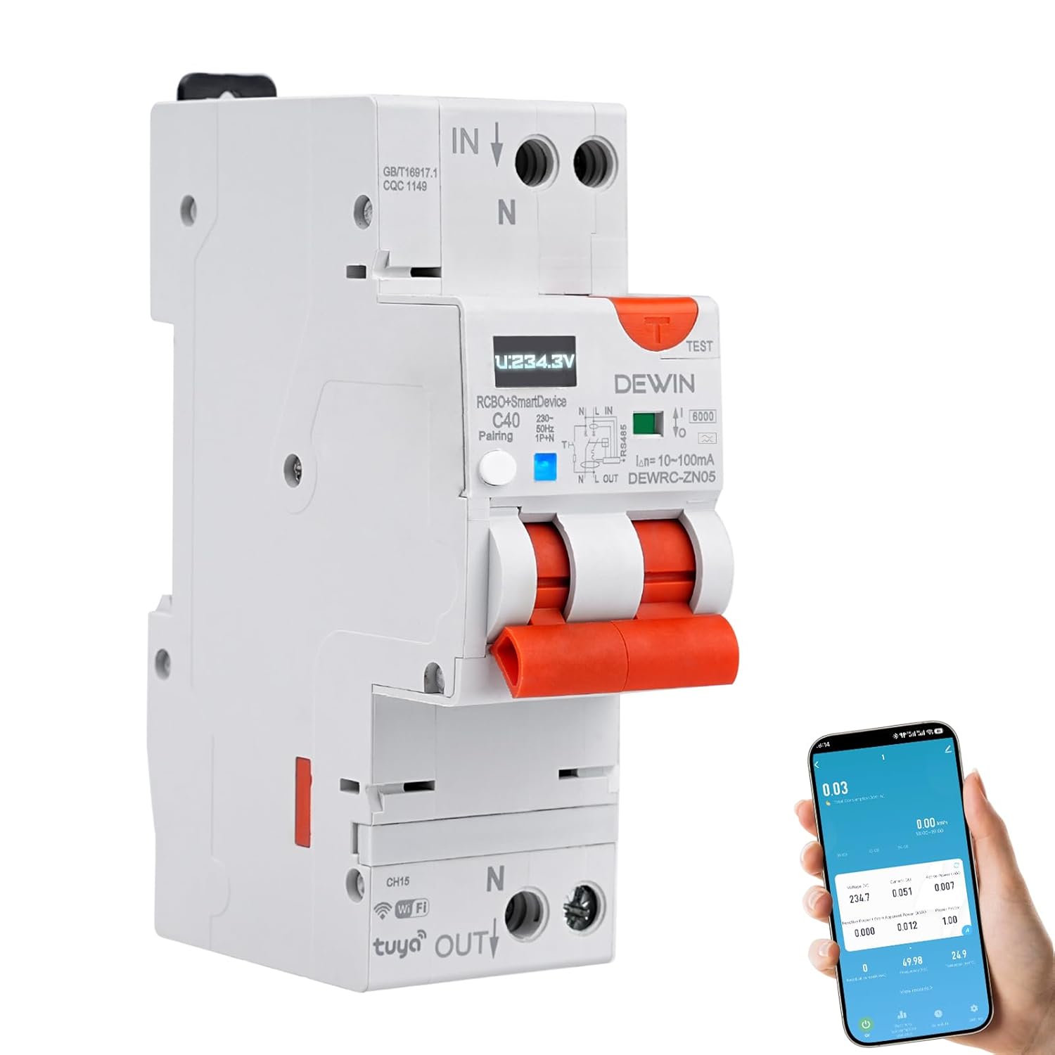 Dewin Salvavita con Riarmo Automatico WiFi 1P+N 40A - immagine 1