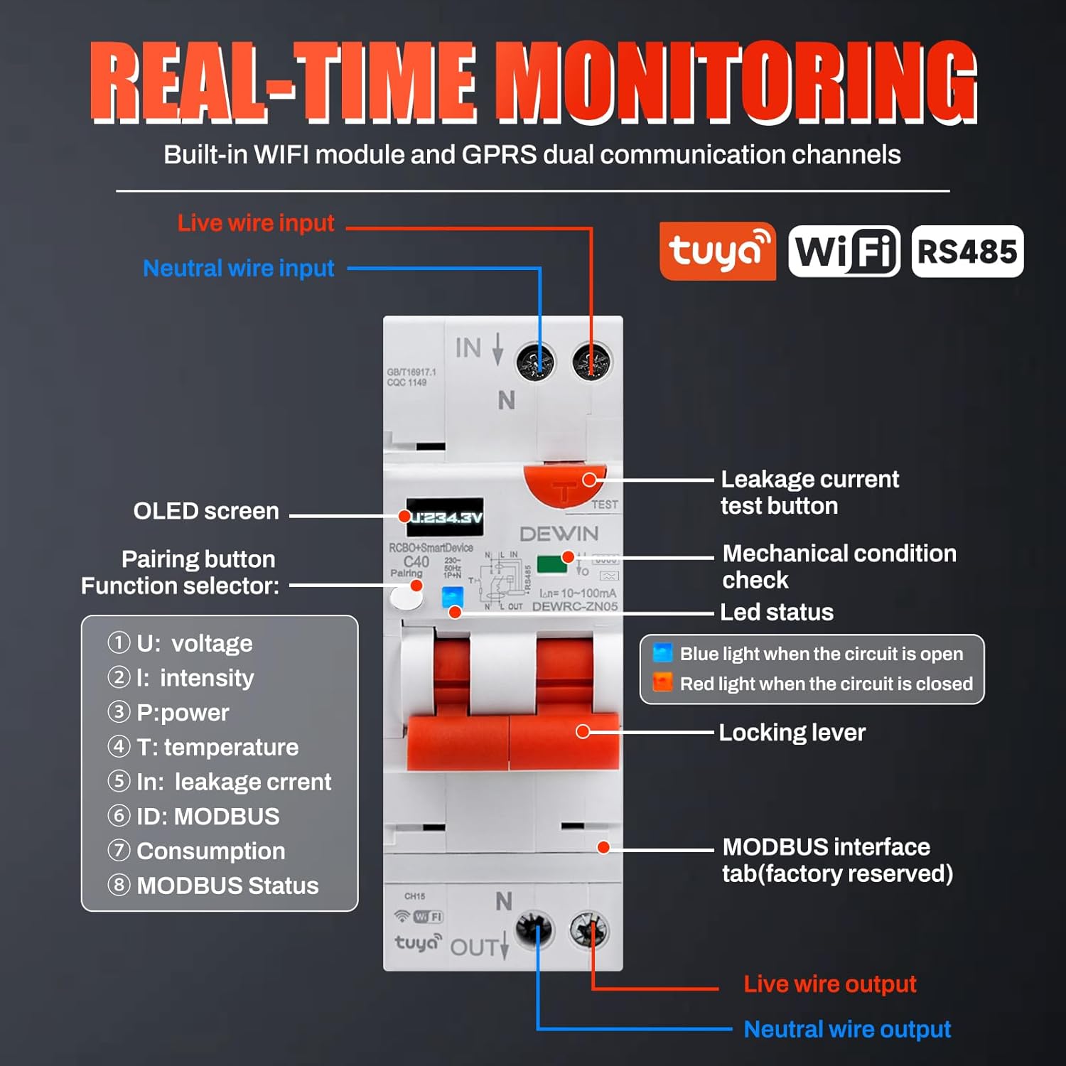 Dewin Salvavita con Riarmo Automatico WiFi 1P+N 40A - immagine 6