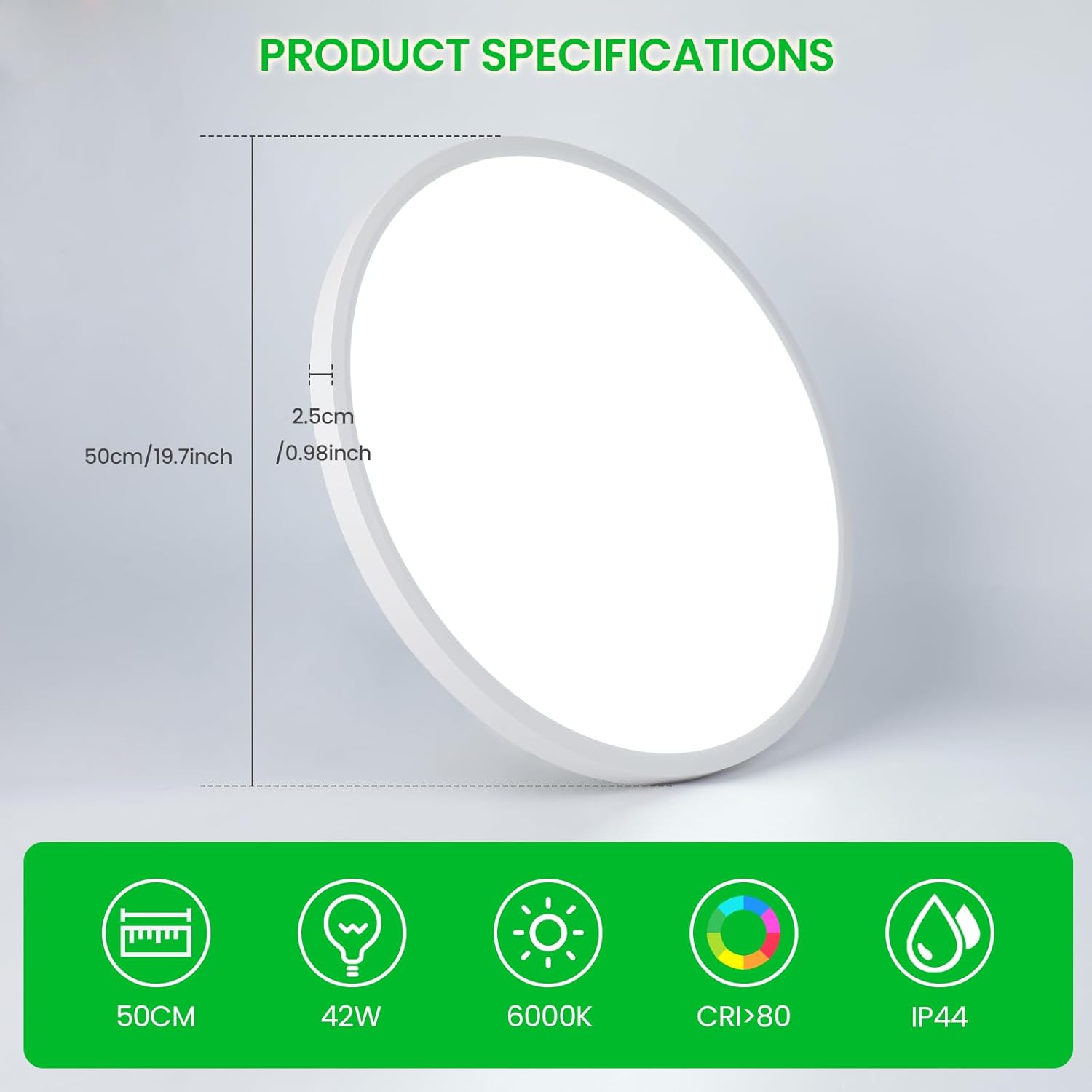 Otren Plafoniera Led Soffitto 50CM 42W - immagine 2