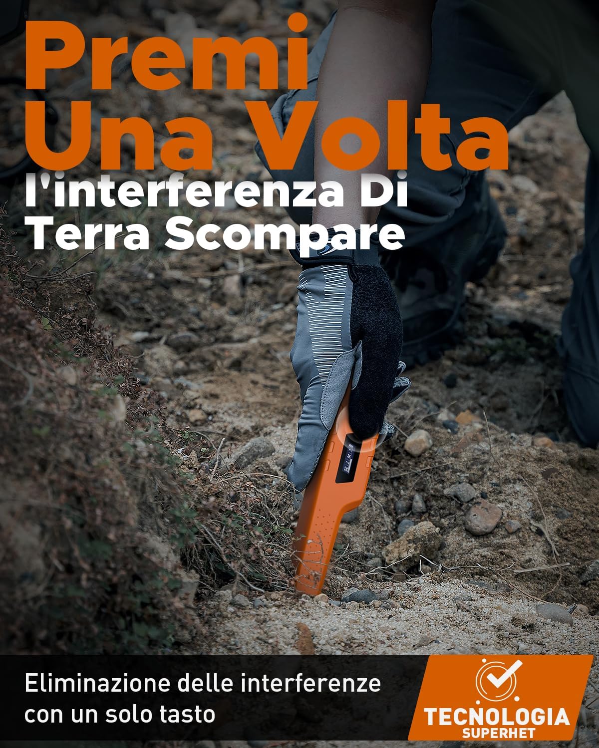 Pinpointer Metal Detector Impermeabile IP68 Ricaricabile - immagine 3