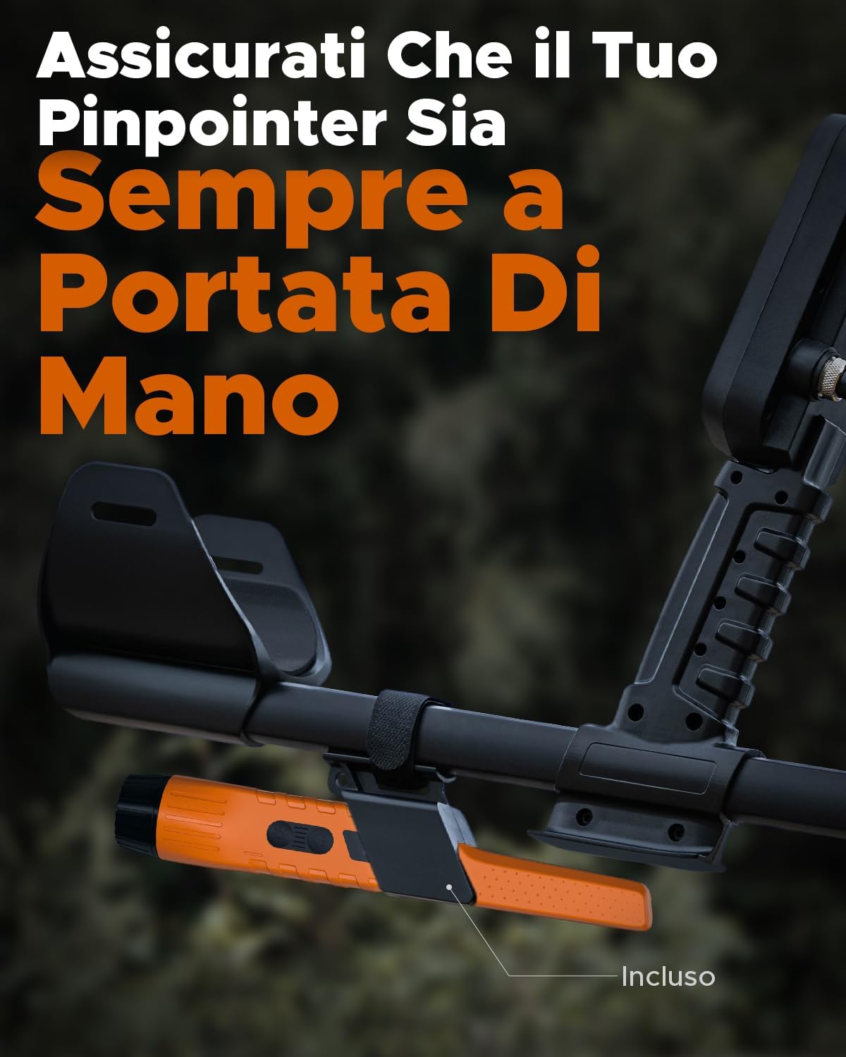 Pinpointer Metal Detector Impermeabile IP68 Ricaricabile - immagine 7