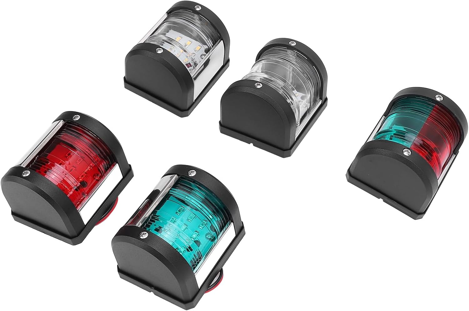 Hyuduo Luci LED Navigazione per Barche 5 Pezzi - immagine 1