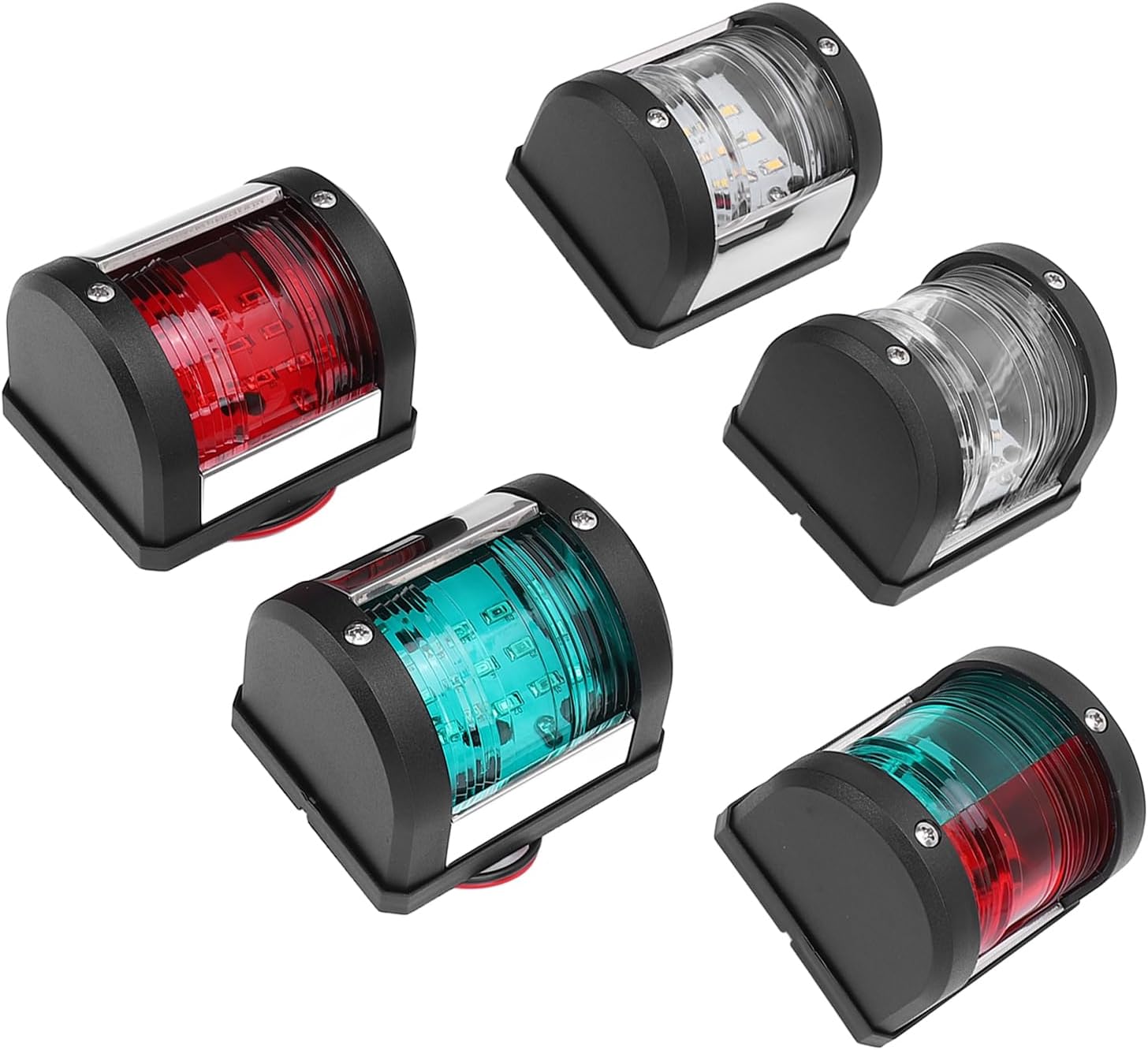 Hyuduo Luci LED Navigazione per Barche 5 Pezzi - immagine 5