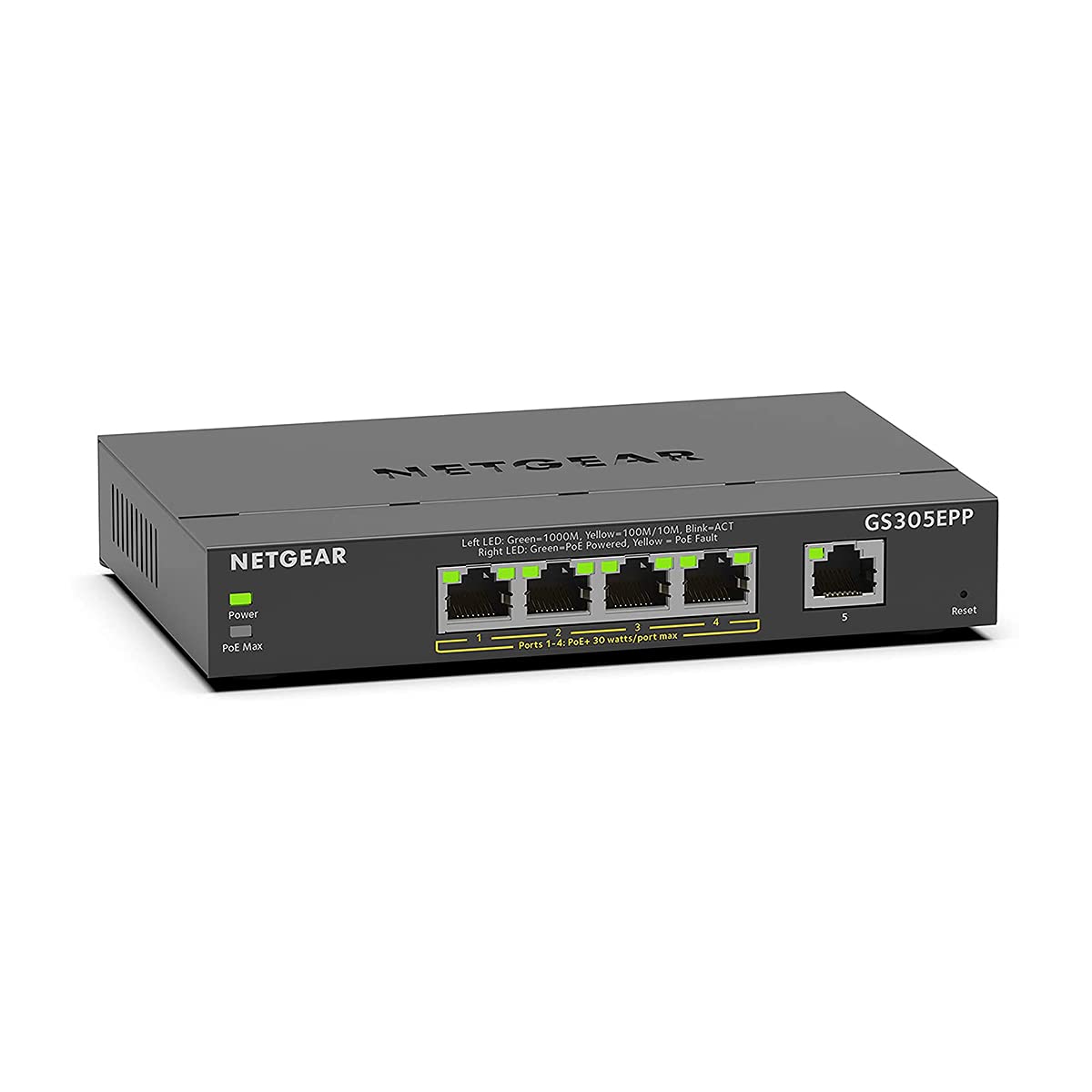 Netgear Switch PoE Plus 5 Porte GS305EPP Gigabit