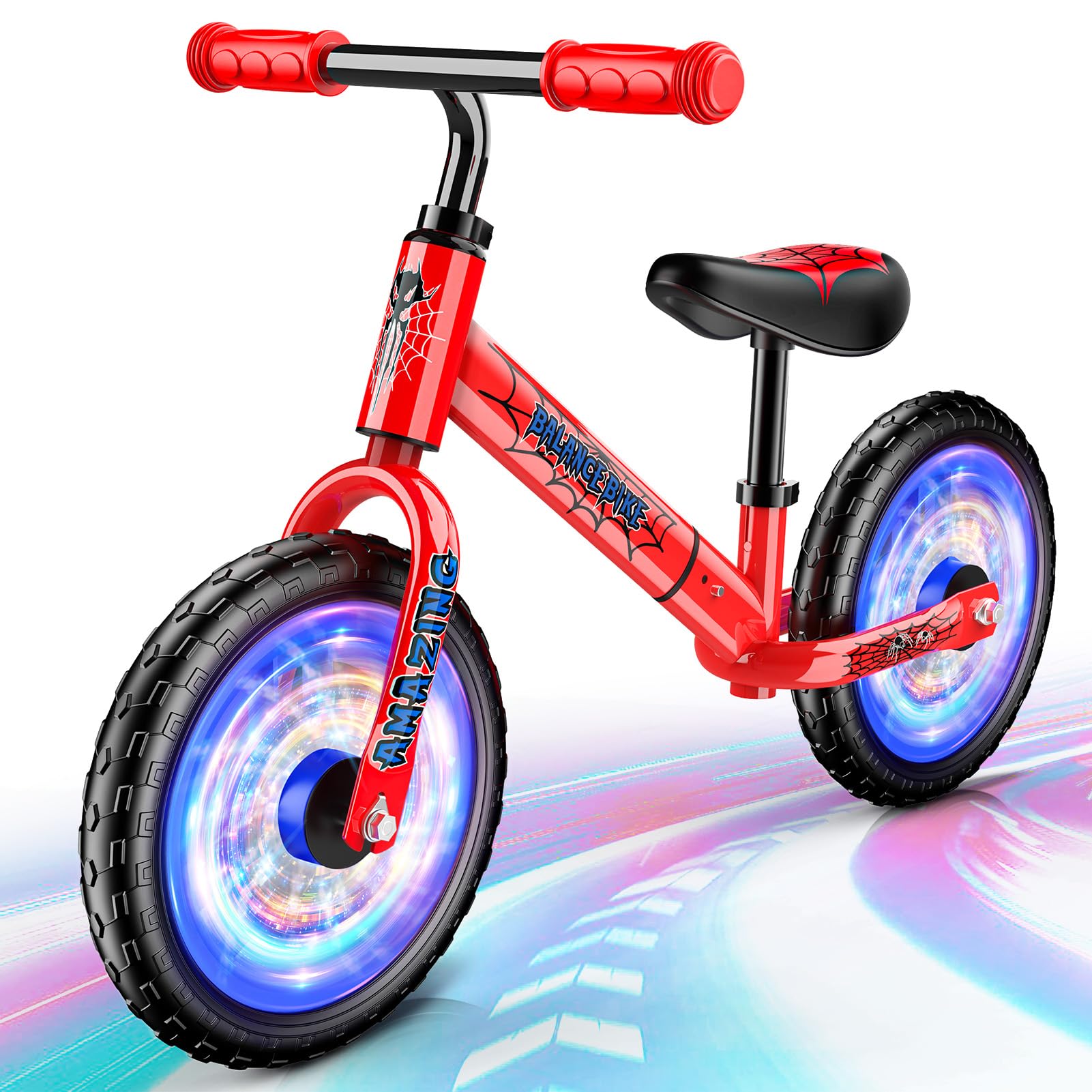 Braxel Bicicletta Bambini Senza Pedali 2-6 Anni, Giocattoli Giochi per Bambini 2 3 4 5 6 Anni Regalo Bambino, Bici Senza Pedali Balance Bike per l'Equilibrio, Manubrio e Sellino Regolabili, Max 35 KG