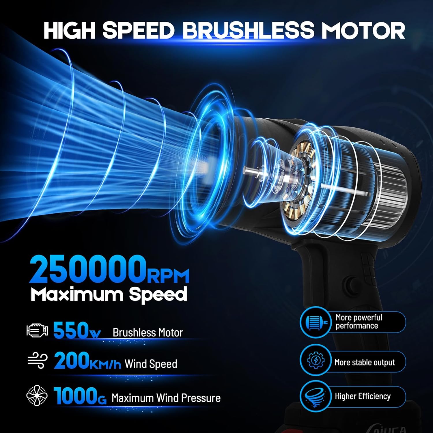 Soffiatore a Batteria con 2 Batterie 21V - immagine 2