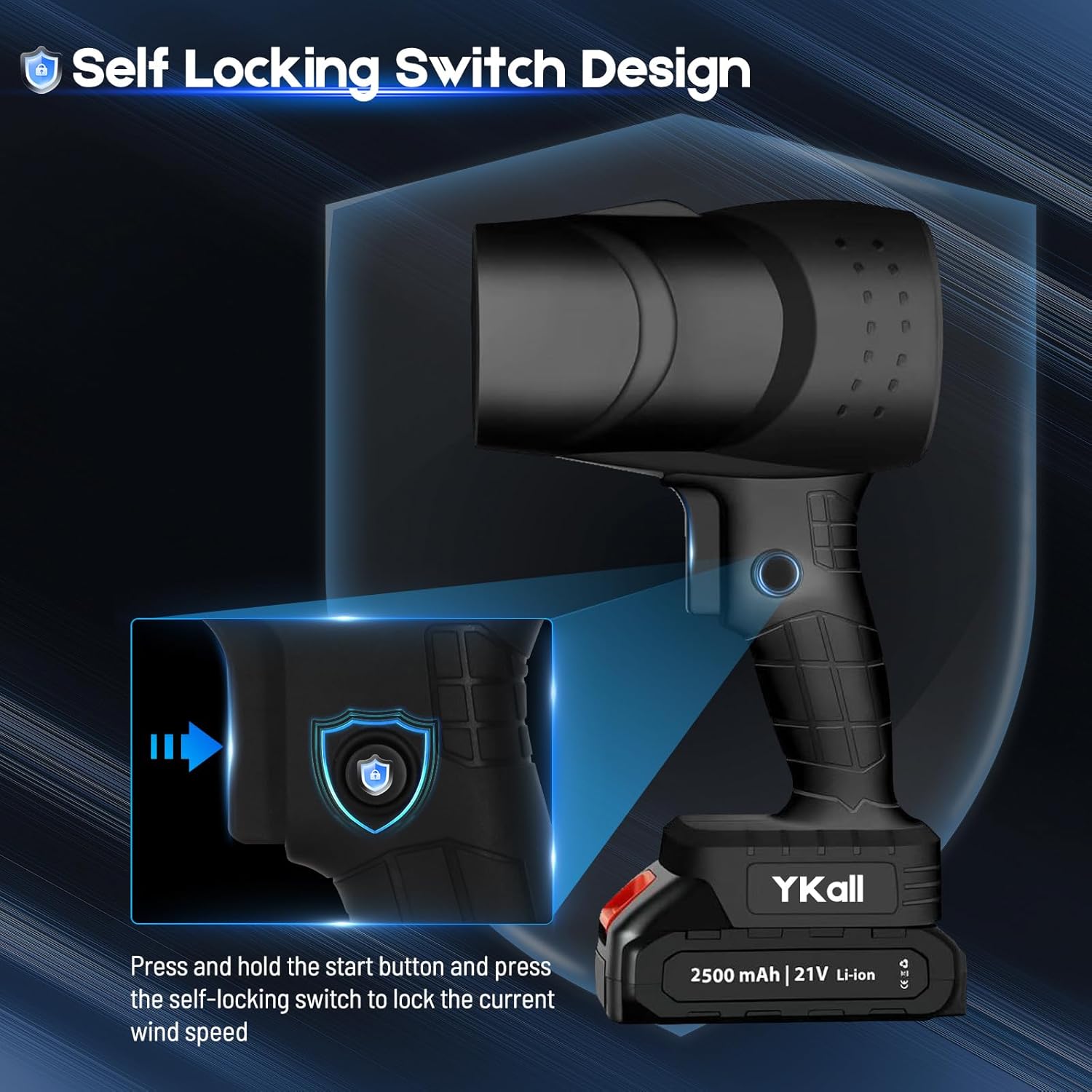 Soffiatore a Batteria con 2 Batterie 21V - immagine 4