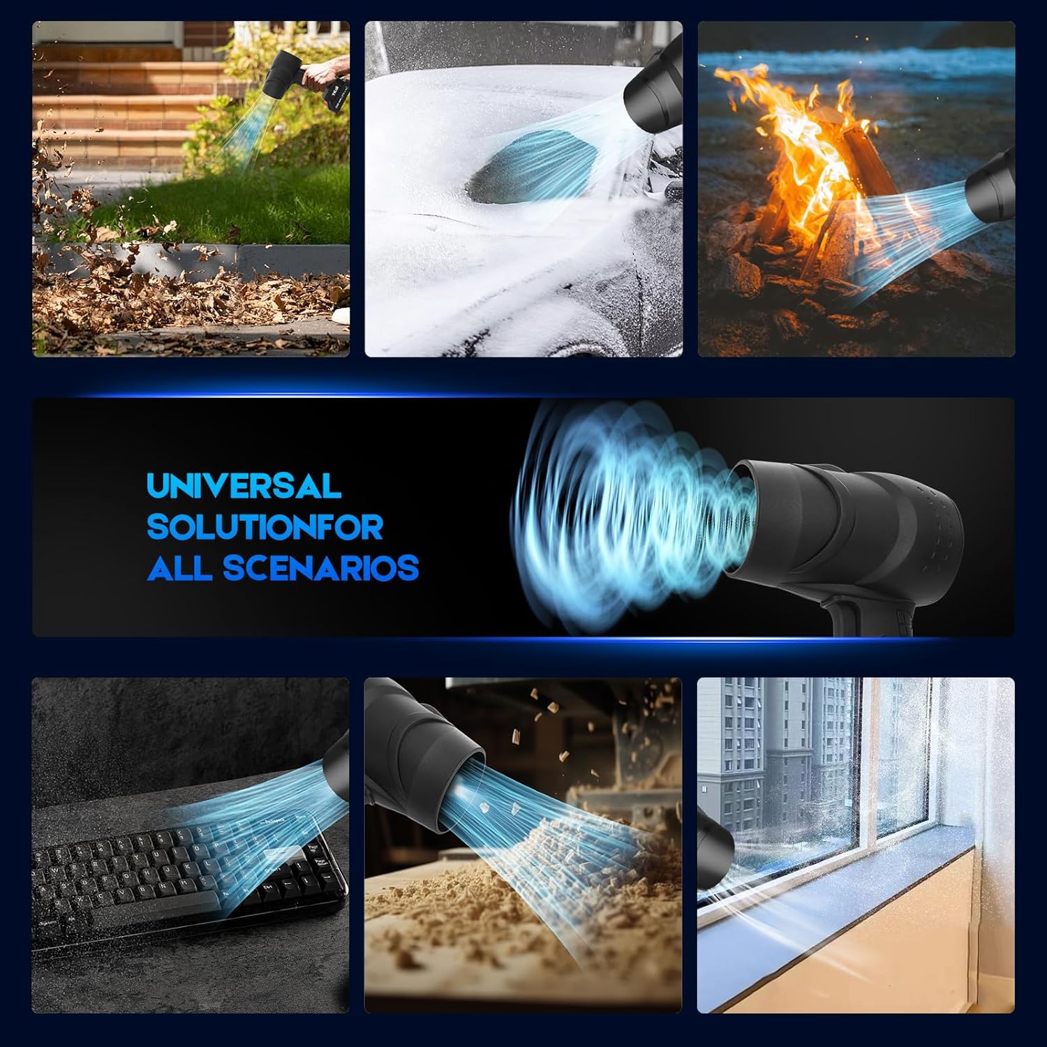 Soffiatore a Batteria con 2 Batterie 21V - immagine 6