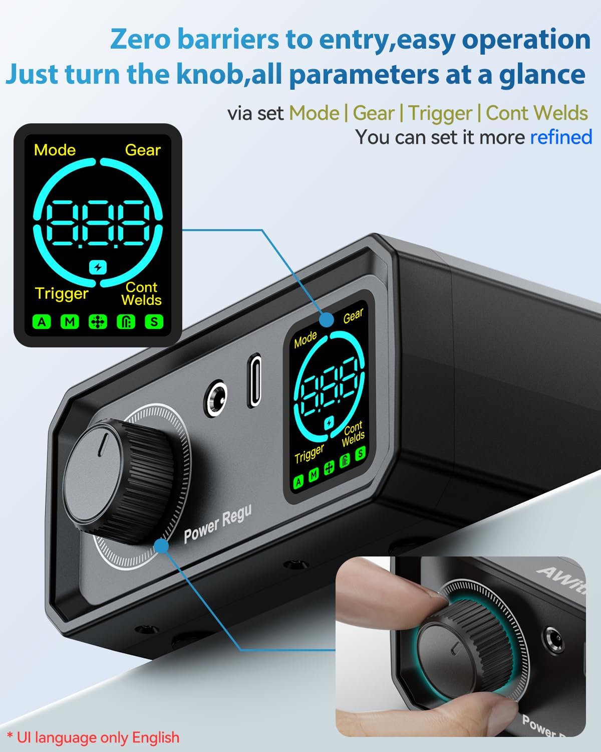 AWithZ Saldatrice a Punti 9000W per Batteria UK1 - immagine 7