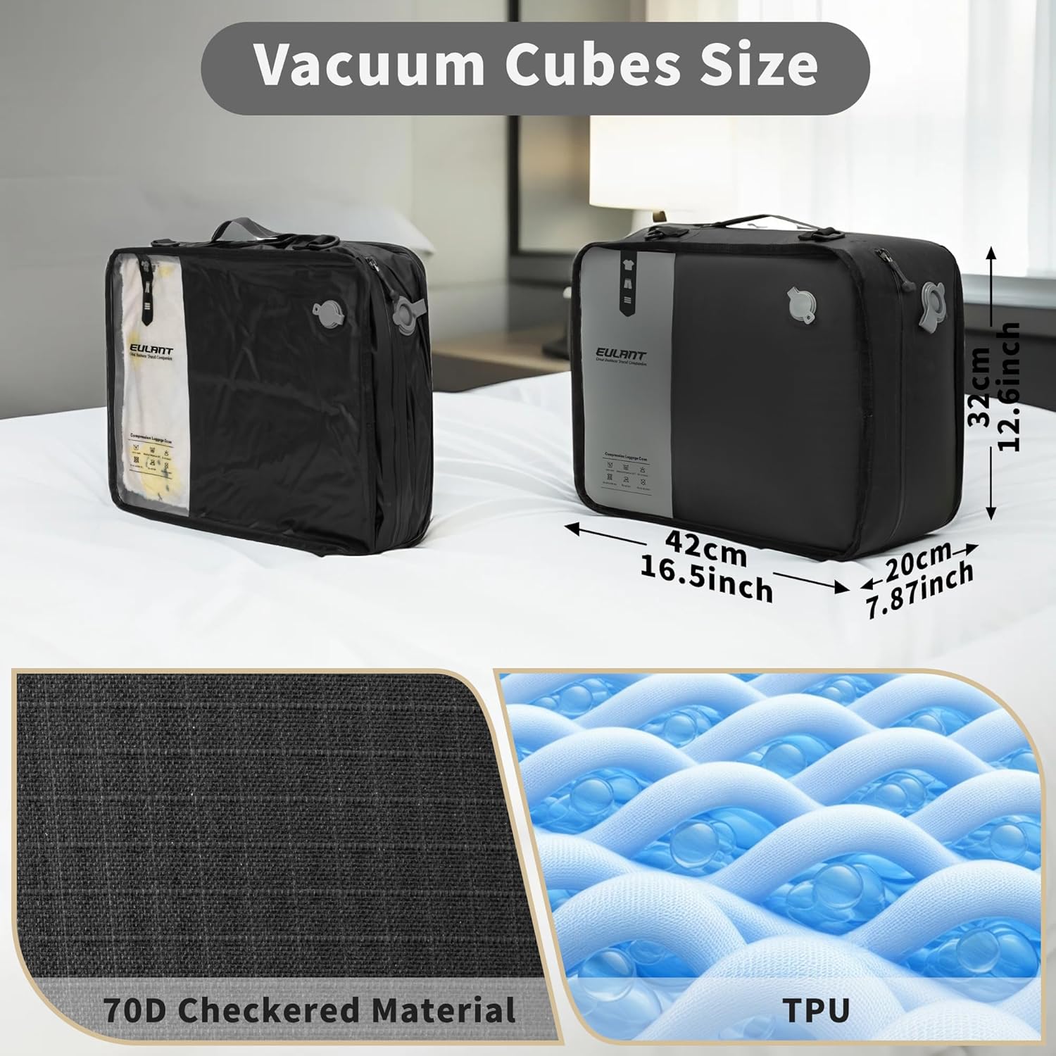Eulant 20'' Sacchetti Sottovuoto Professionali da Viaggio - immagine 2