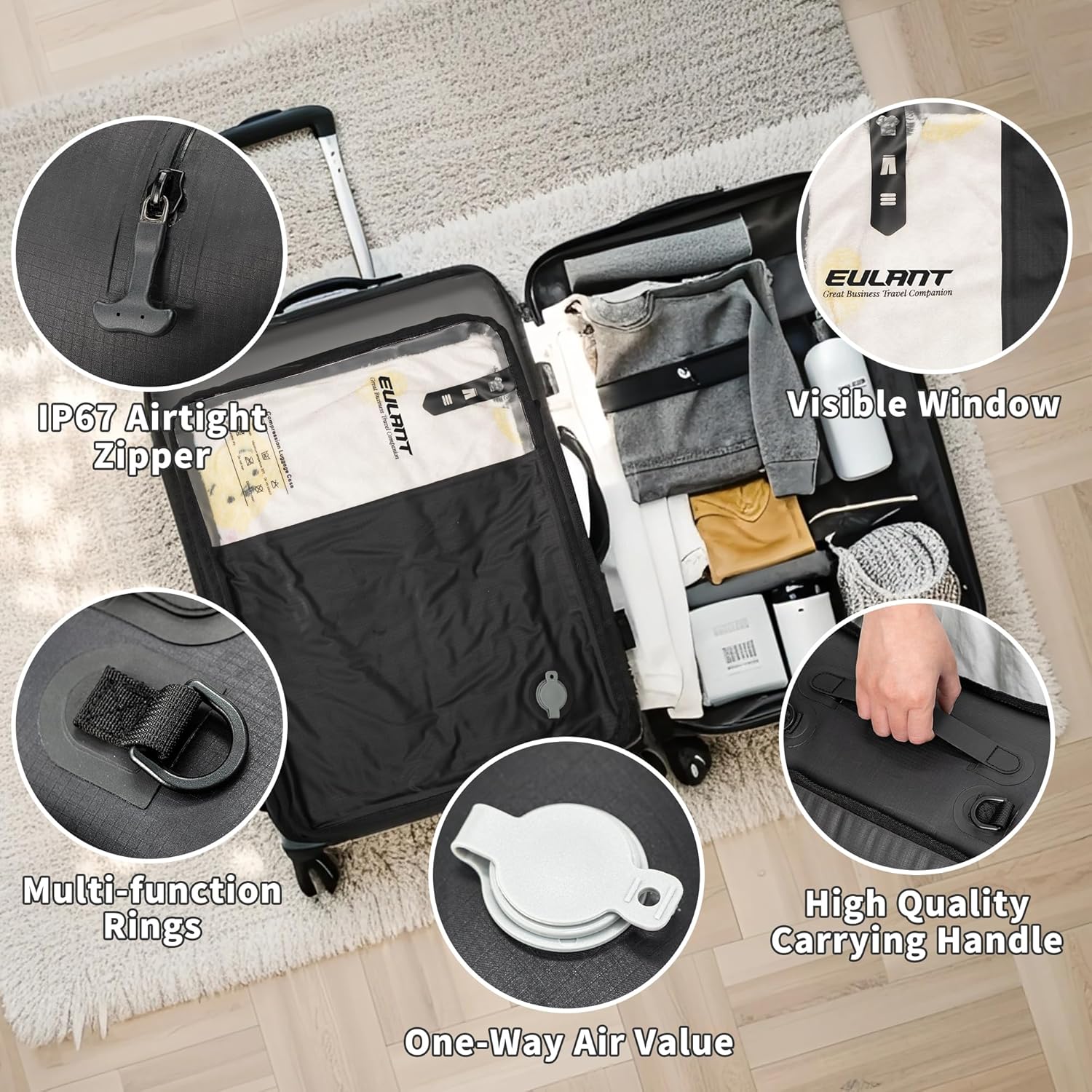 Eulant 20'' Sacchetti Sottovuoto Professionali da Viaggio - immagine 4