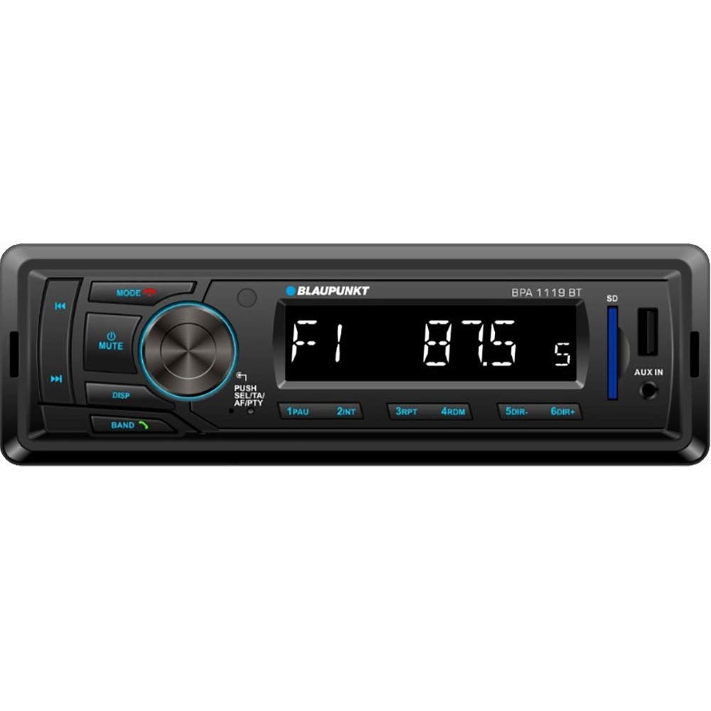 Blaupunkt BPA1119BT Autoradio 1 DIN, Bluetooth, USB, Nero - immagine 1