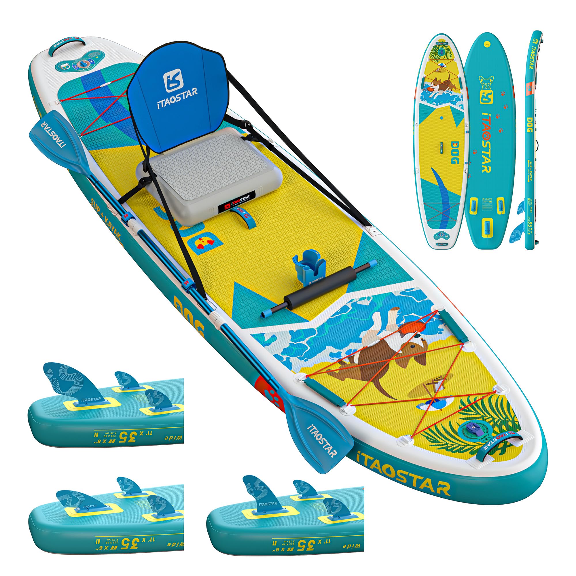 Tavola Gonfiabile SUP 11'/10'15,2 cm con Accessori Premium