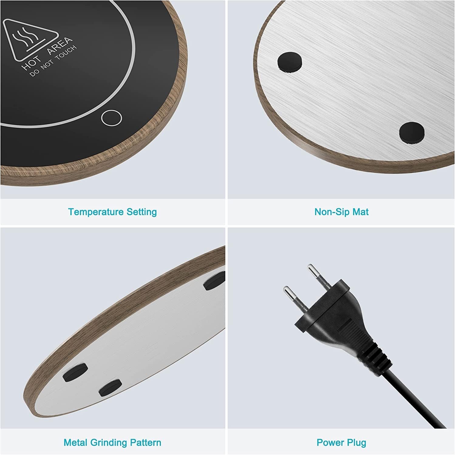 Scaldavivande Scaldatazze da Caffè con 2 Impostazioni Temp. - immagine 6