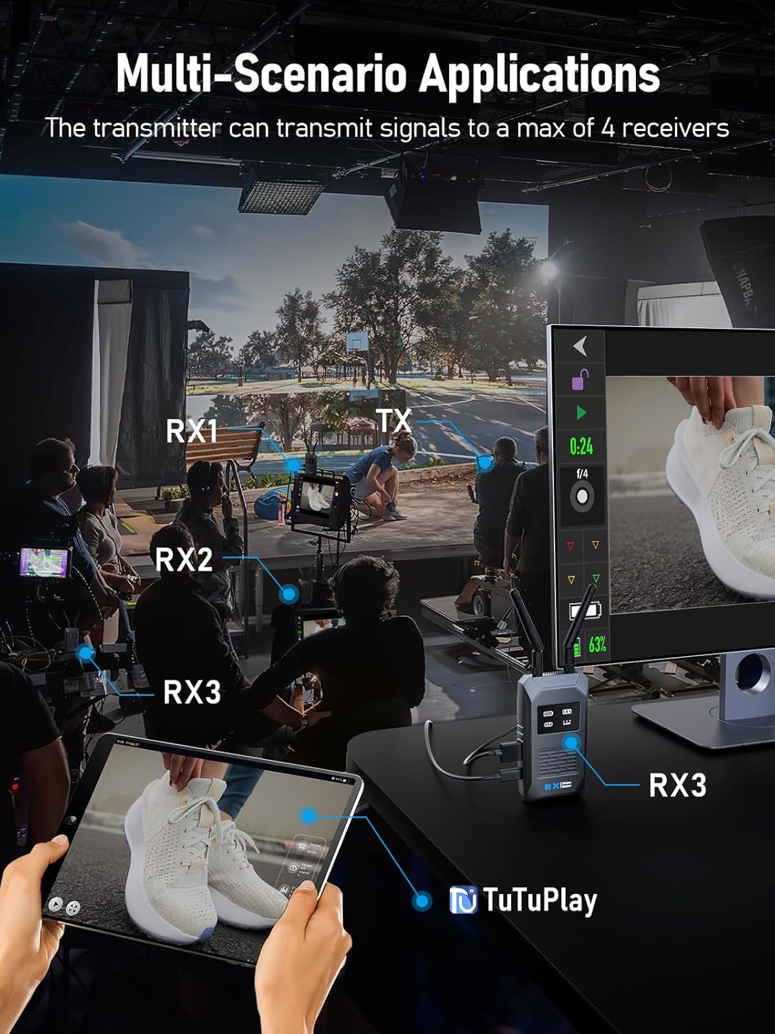 Lemorele - Sistema di Trasmissione Video Wireless 200M - immagine 6