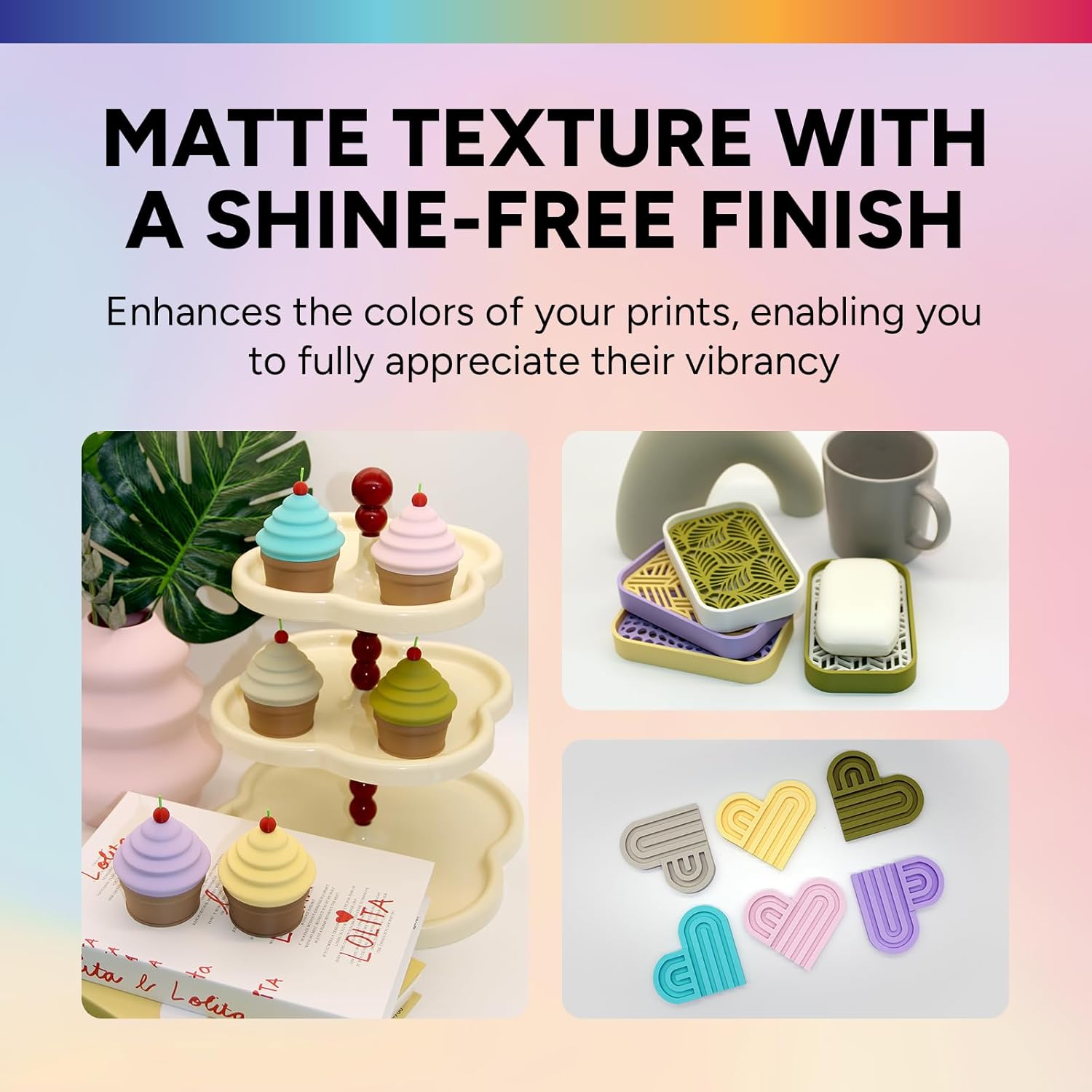 Overture Filamento Matte PLA 1.75mm, 4kg (Bianco) - immagine 5