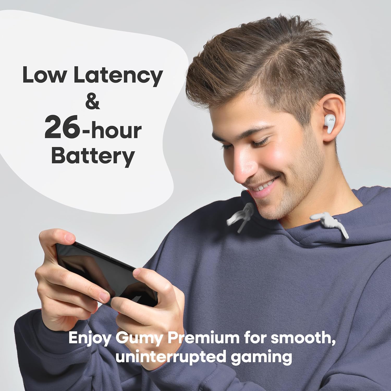 Jvc HA-A23T-W - Auricolari True Wireless Gumy Premium - immagine 2