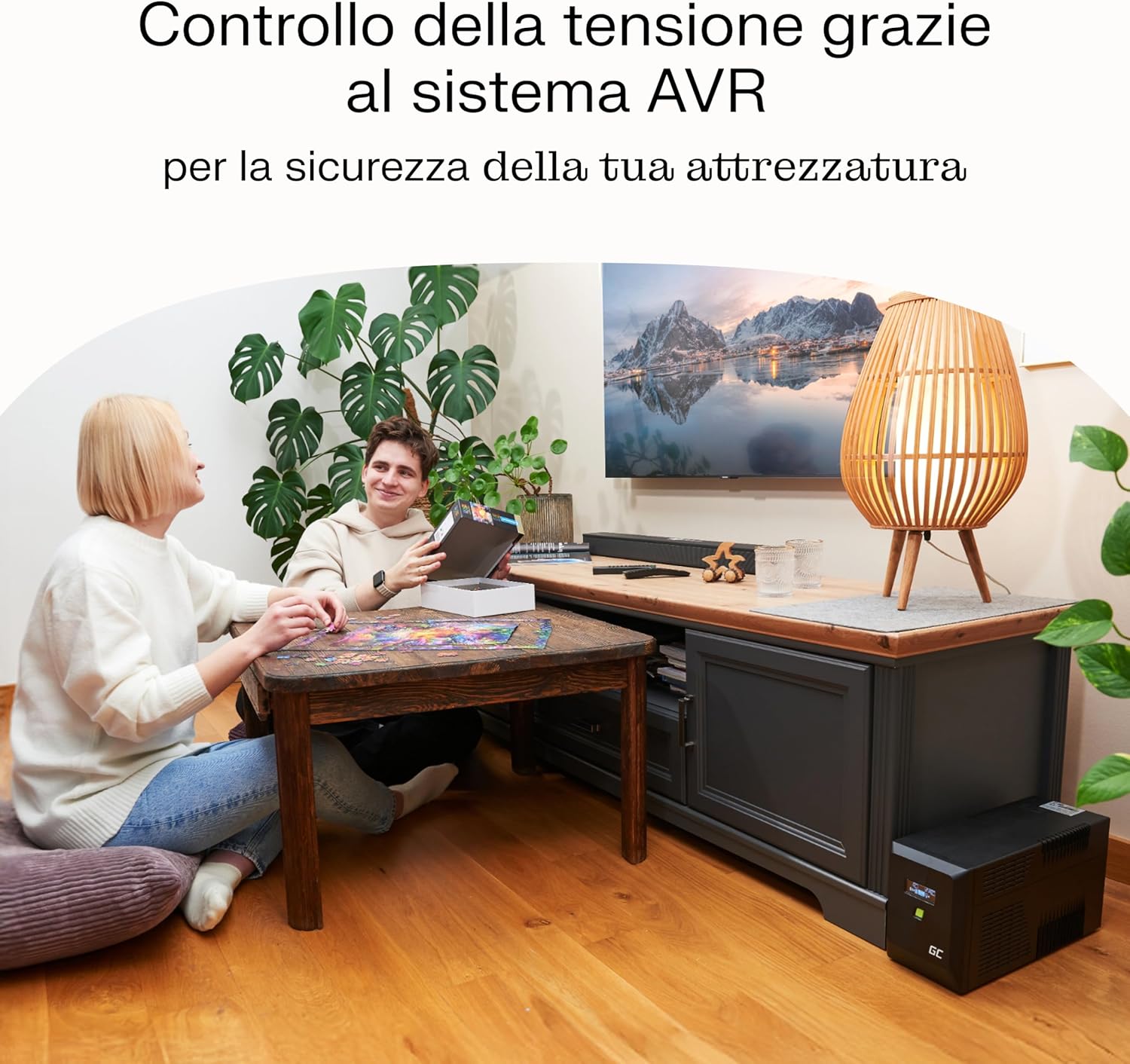 Greencell UPS 1000VA 600W PowerProof con LCD - immagine 6