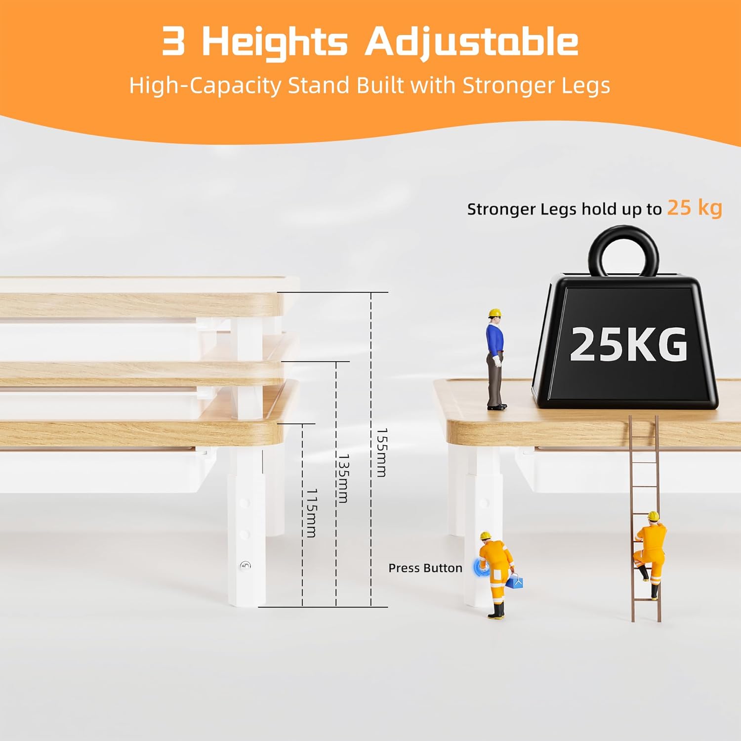 Ethu Supporto Scrivania Doppio Schermo Regolabile - immagine 4