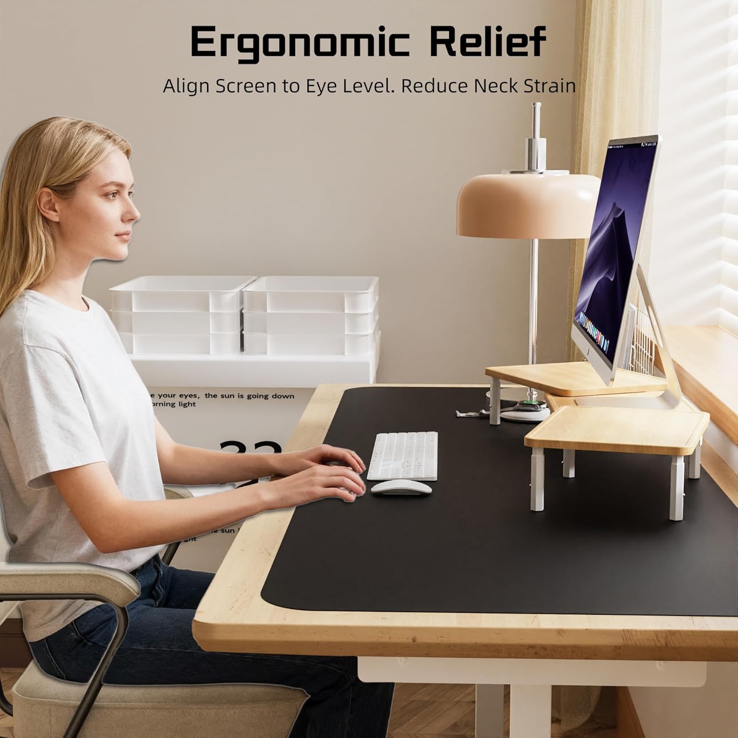 Ethu Supporto Scrivania Doppio Schermo Regolabile - immagine 8