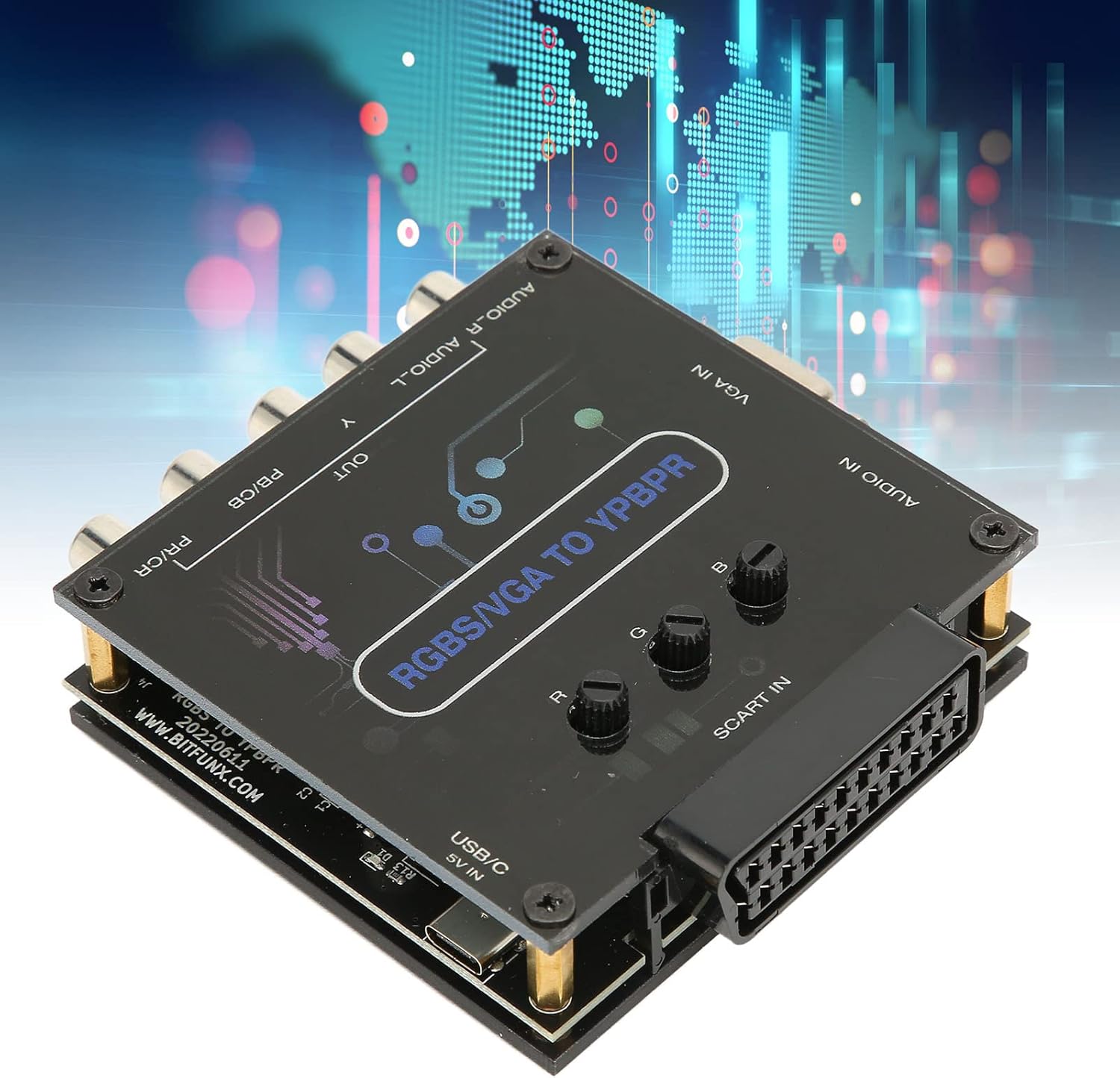 RGBS VGA SCART a YPBPR Component Converter - immagine 2