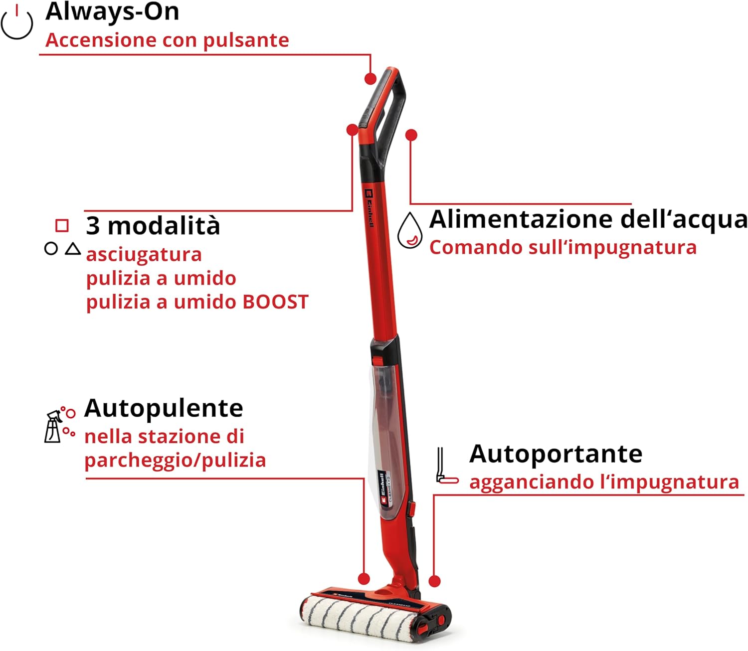 Einhell CLEANEXXO 3437110 - Pulitrice per Pavimenti - immagine 3