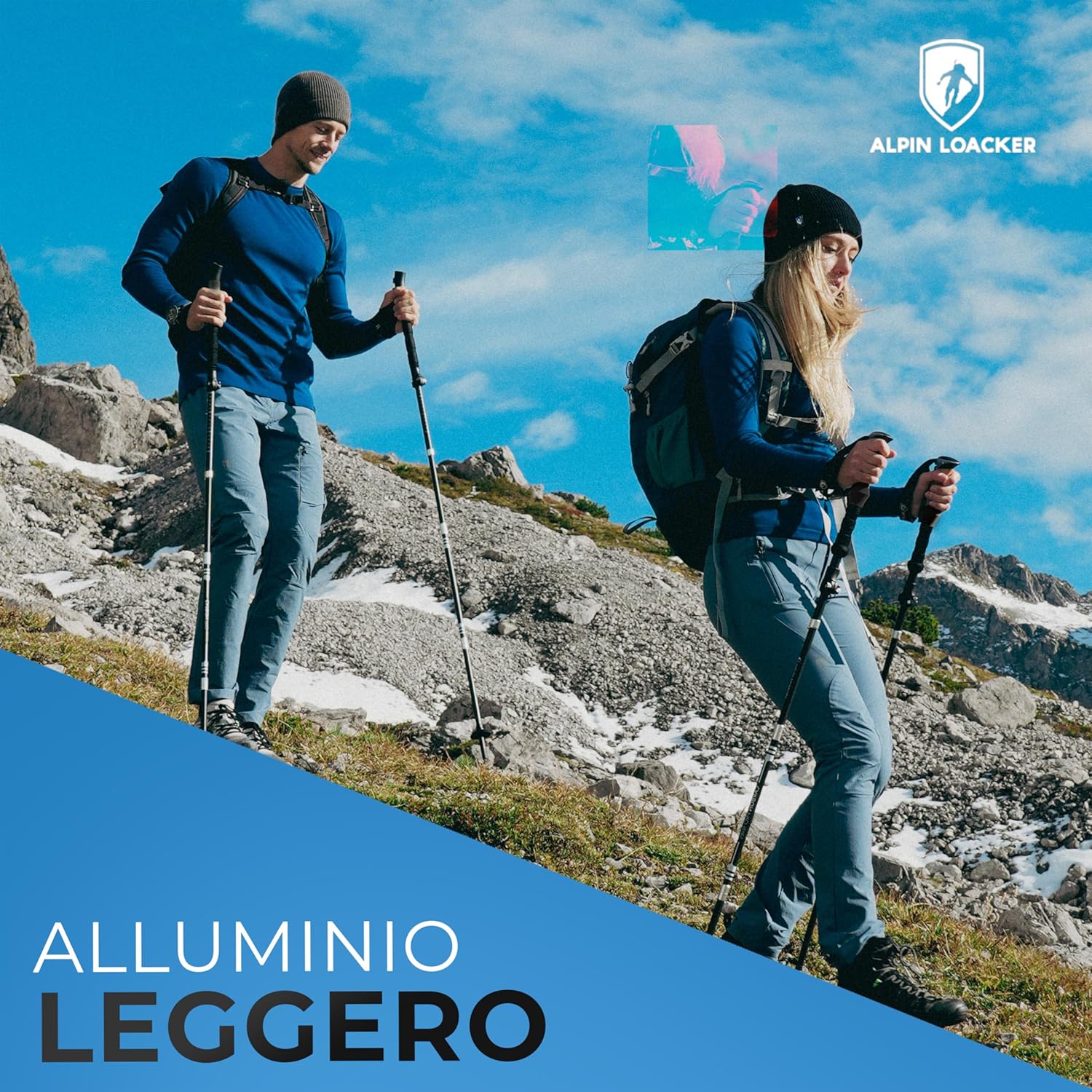 Alpin Loacker Bastoncini Trekking Carbonio/Alluminio - immagine 2