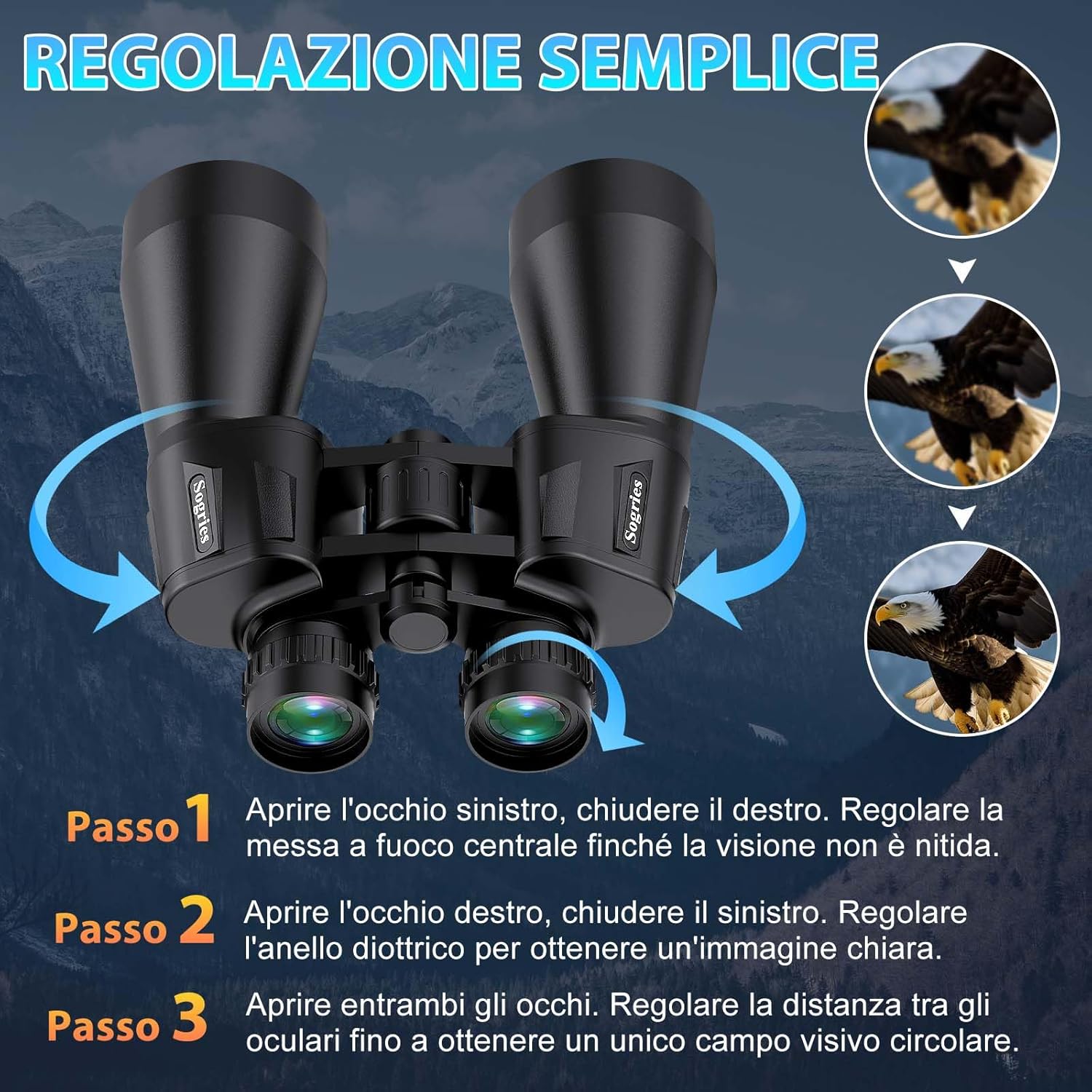 Binocolo Compatto per Adulti ad Alta Potenza - immagine 2