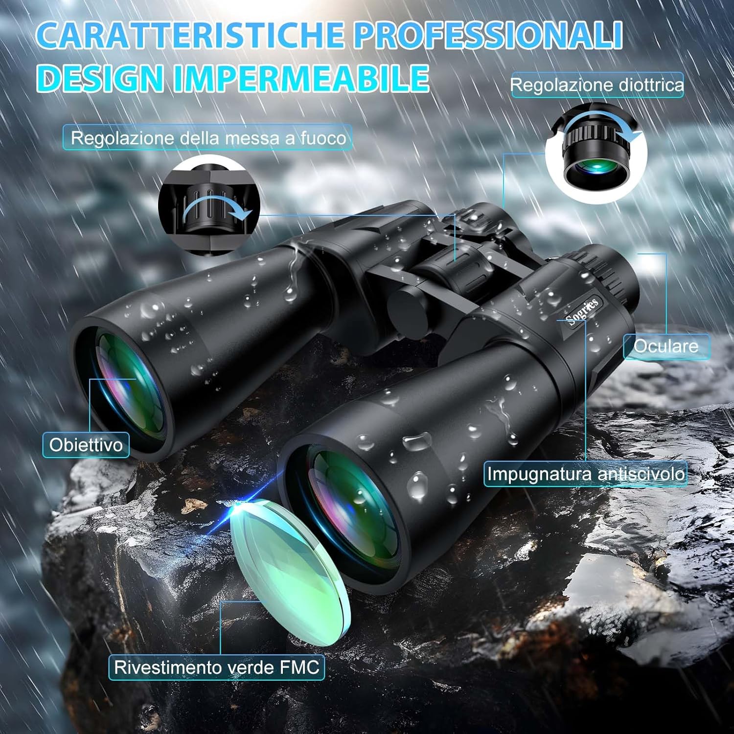 Binocolo Compatto per Adulti ad Alta Potenza - immagine 3