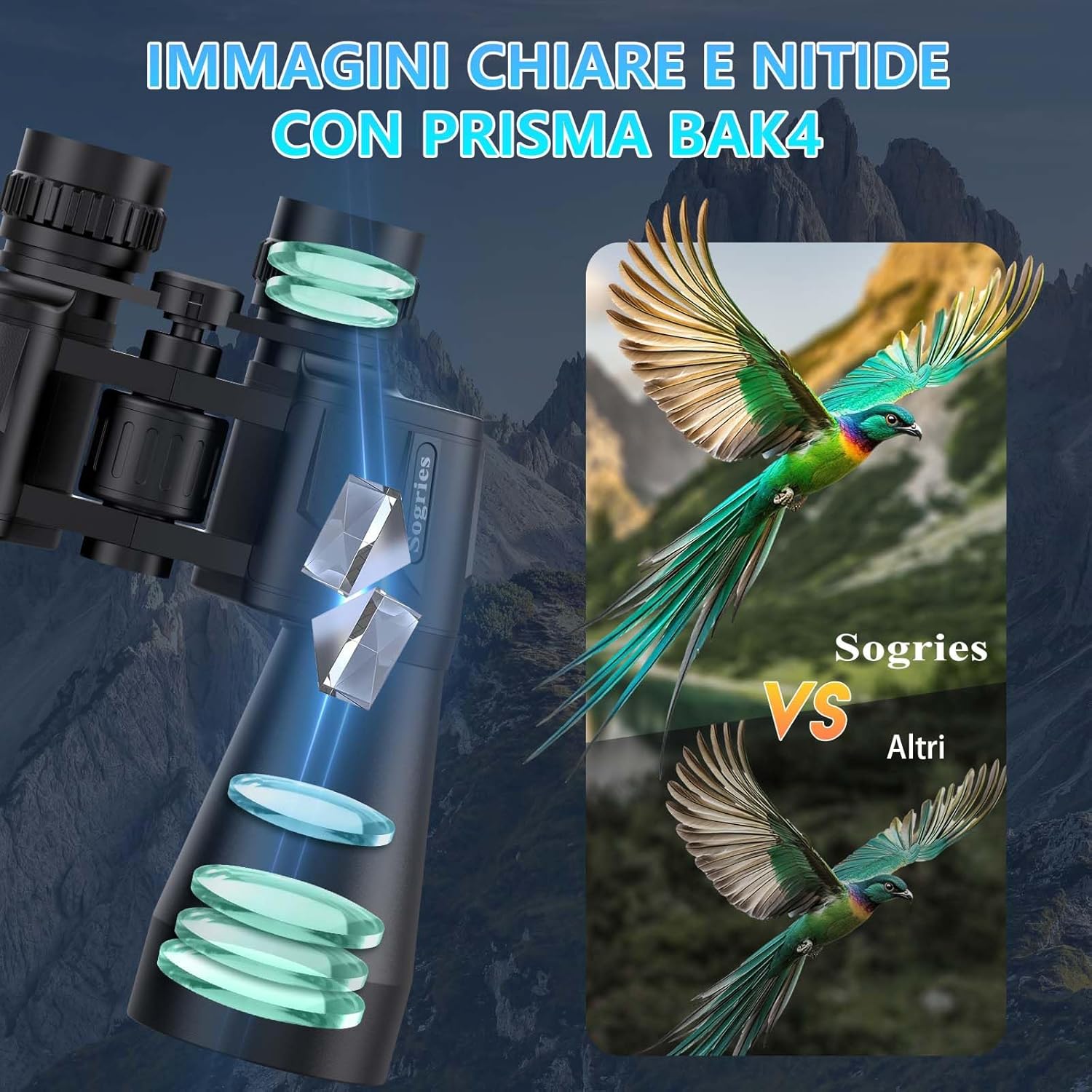 Binocolo Compatto per Adulti ad Alta Potenza - immagine 5
