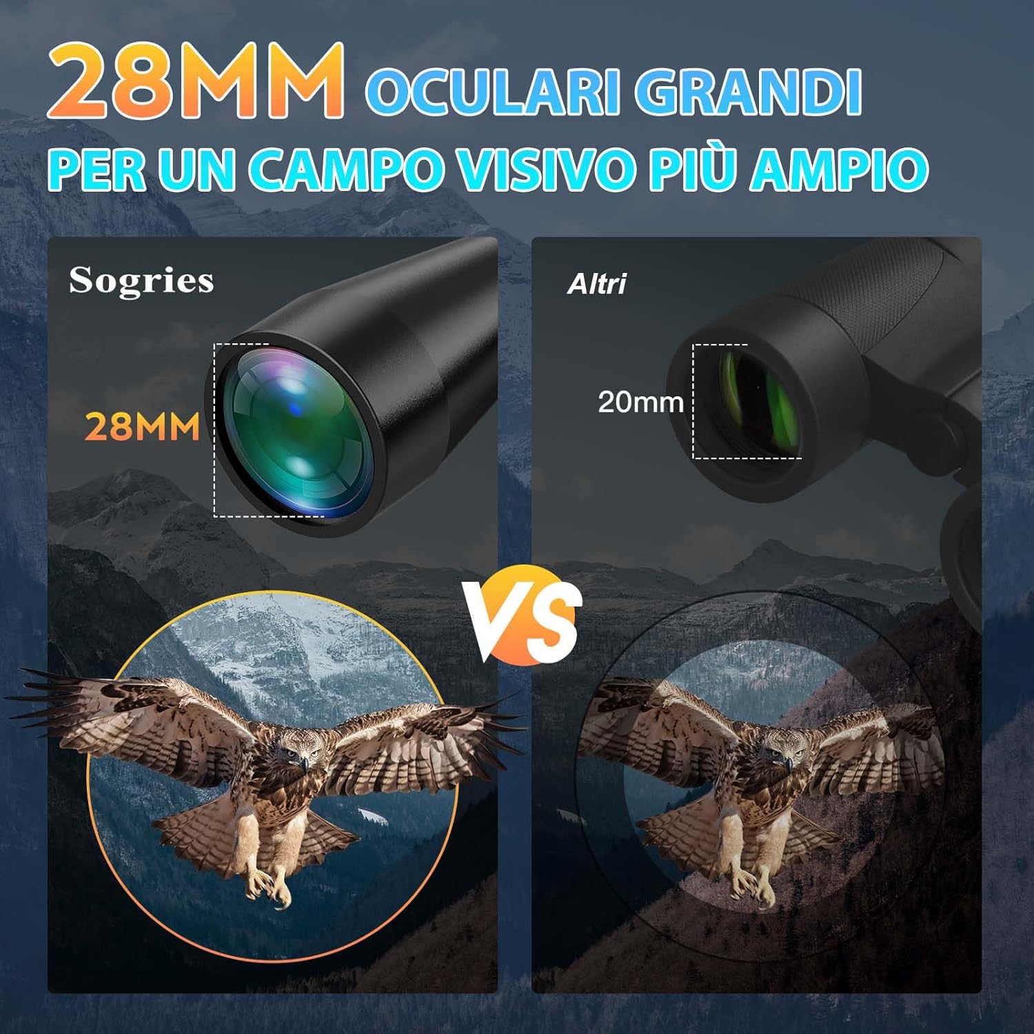 Binocolo Compatto per Adulti ad Alta Potenza - immagine 7