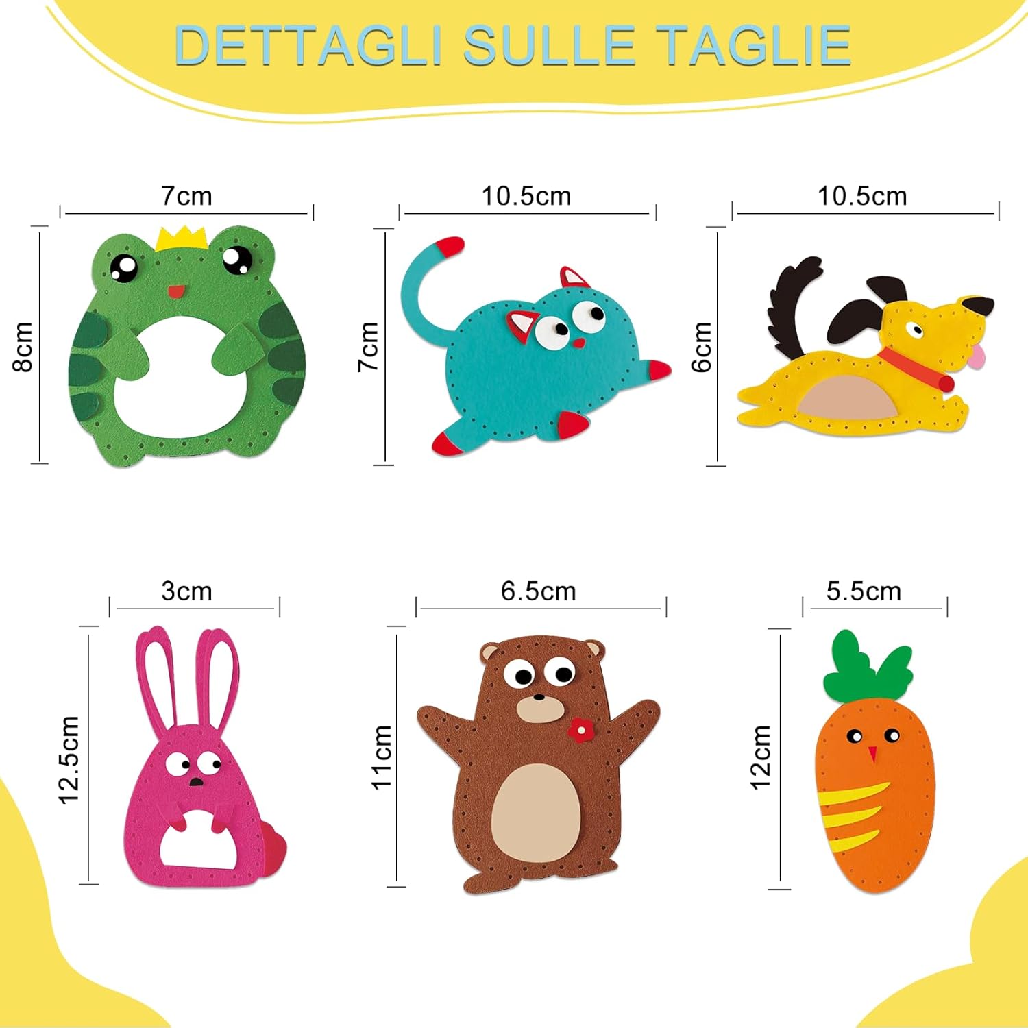 Confezione da Cucito in Feltro per Bambini - immagine 4