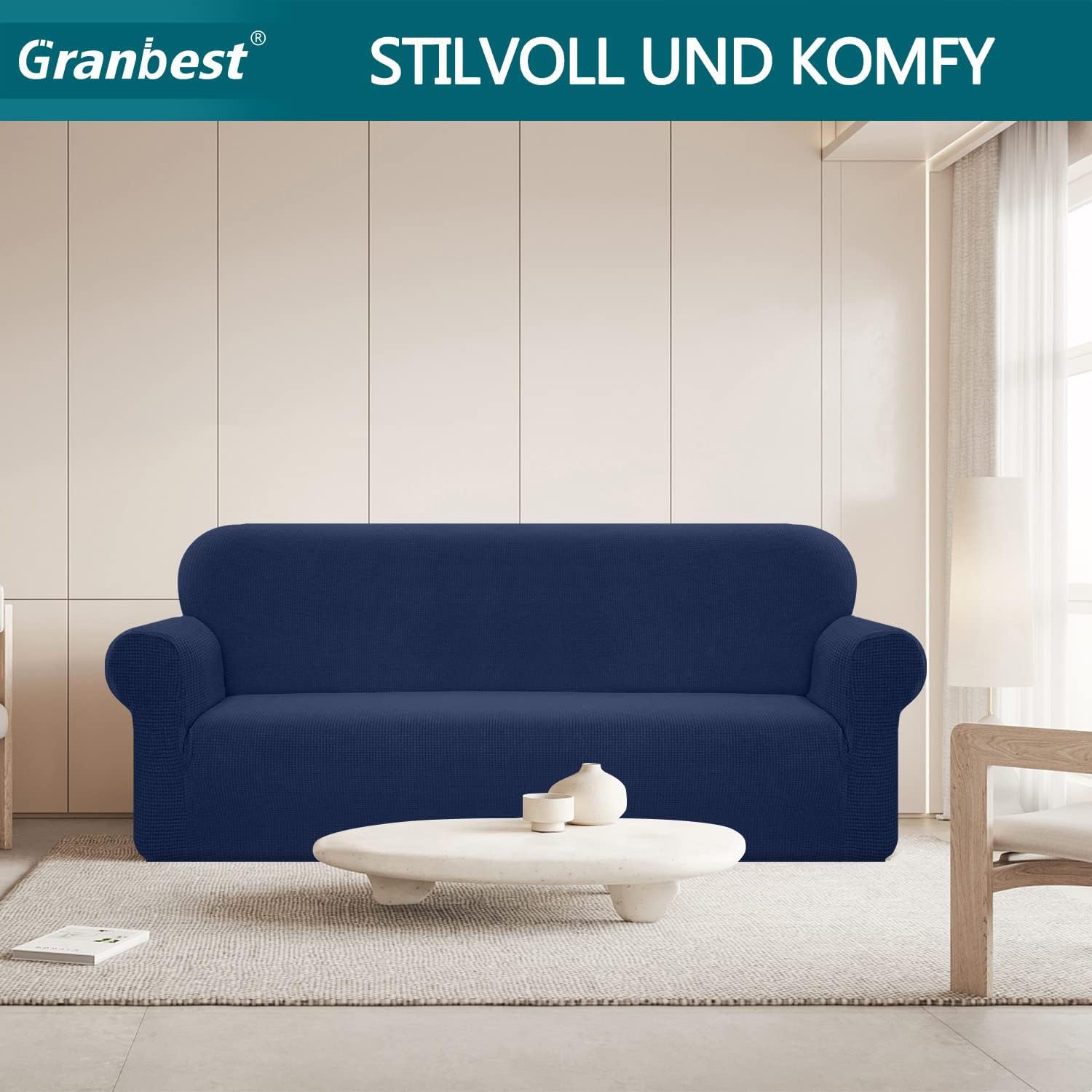 Granbest Copridivano Elasticizzato Impermeabile 4 Posti - immagine 2