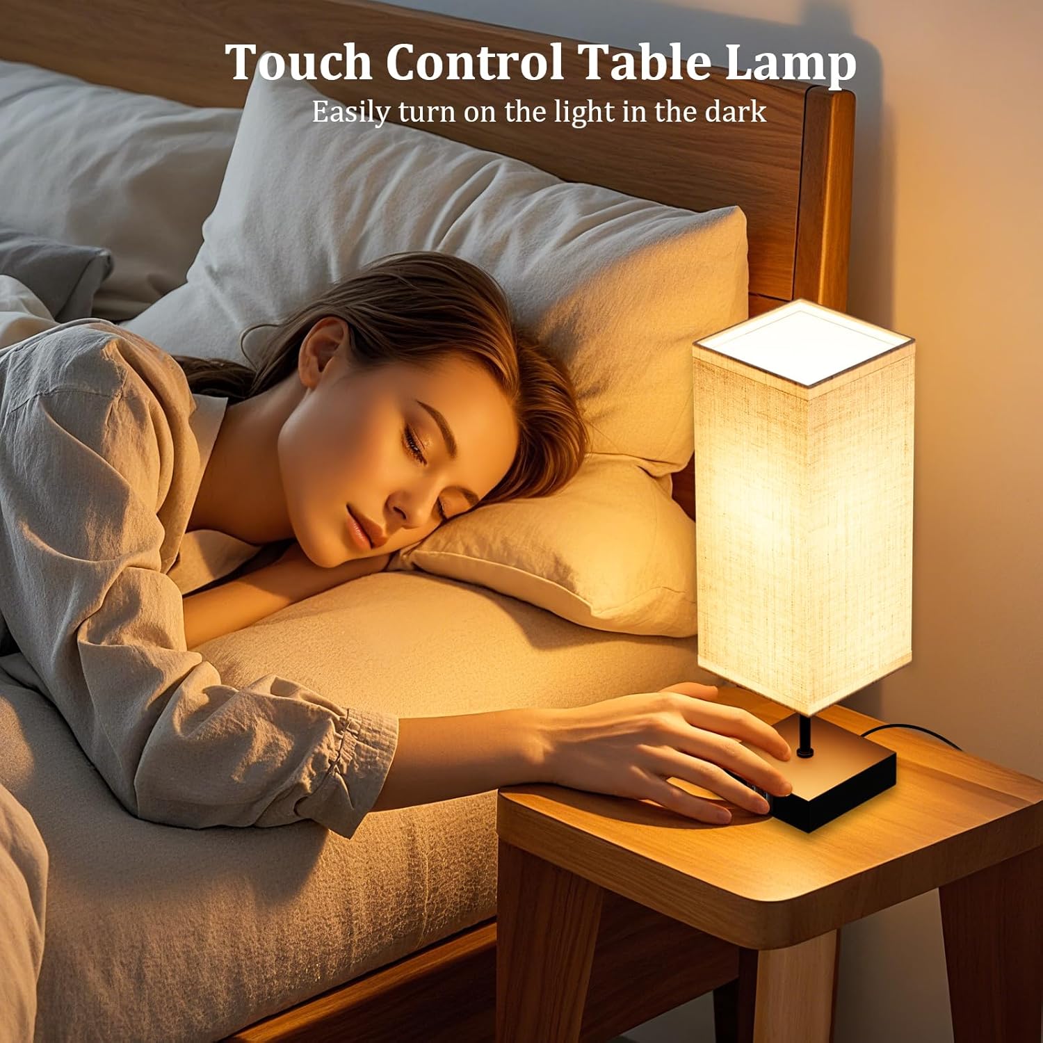 Lampada da Comodino Touch Dimmerabile Set 2 - immagine 3