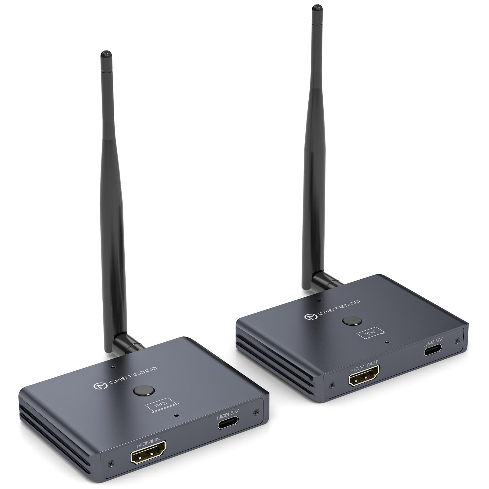 Tjcxele Trasmettitore HDMI Wireless con Loop-Out 100M