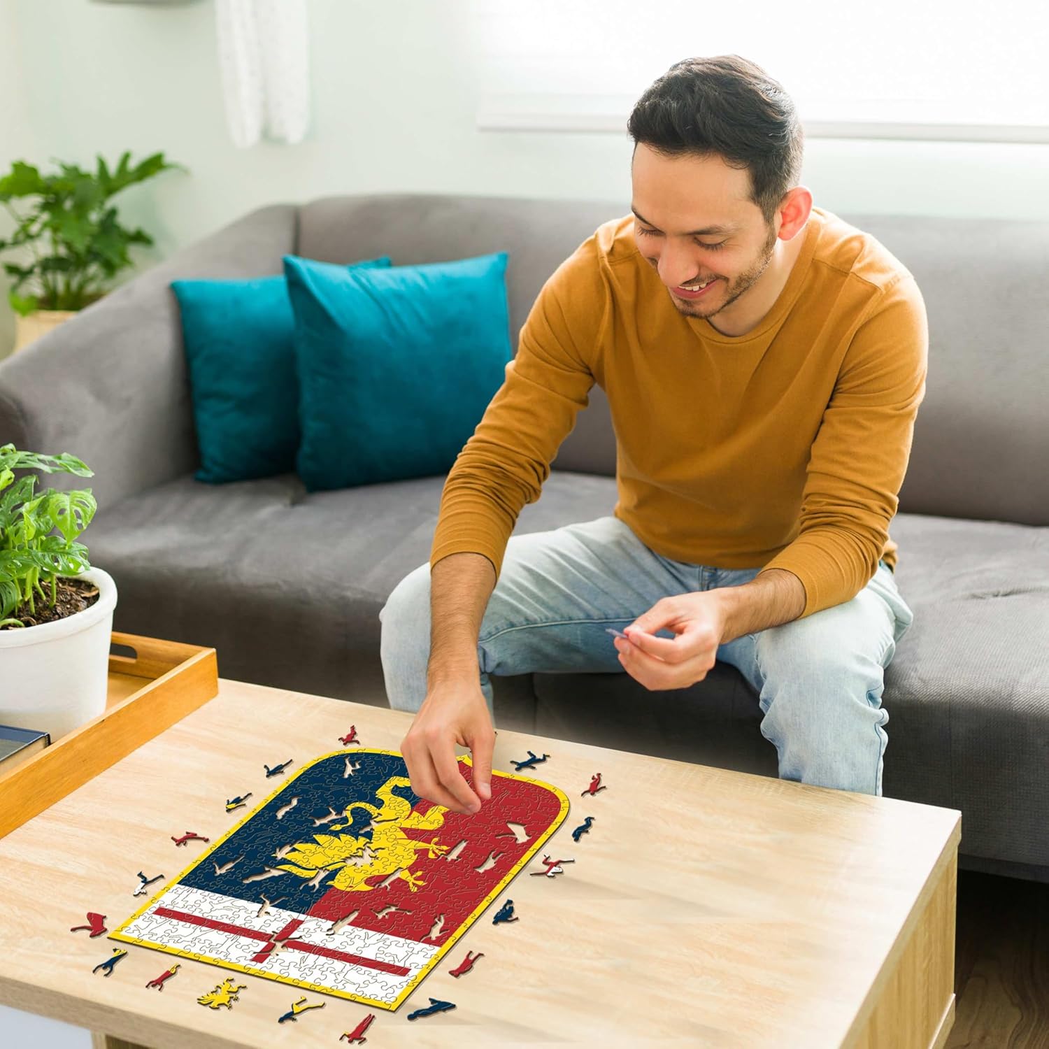 Iconic Puzzles-Genoa - Logo Puzzle in Legno - immagine 2