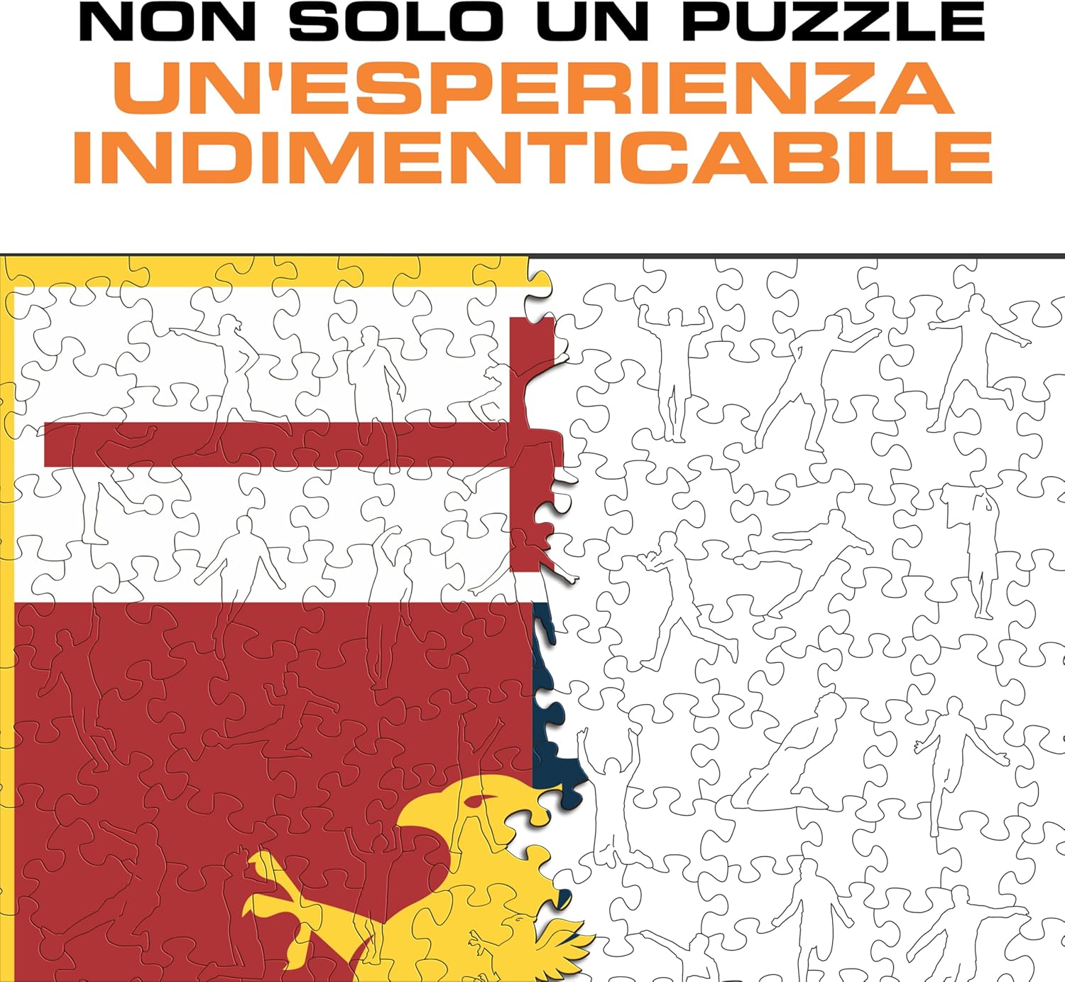 Iconic Puzzles-Genoa - Logo Puzzle in Legno - immagine 6