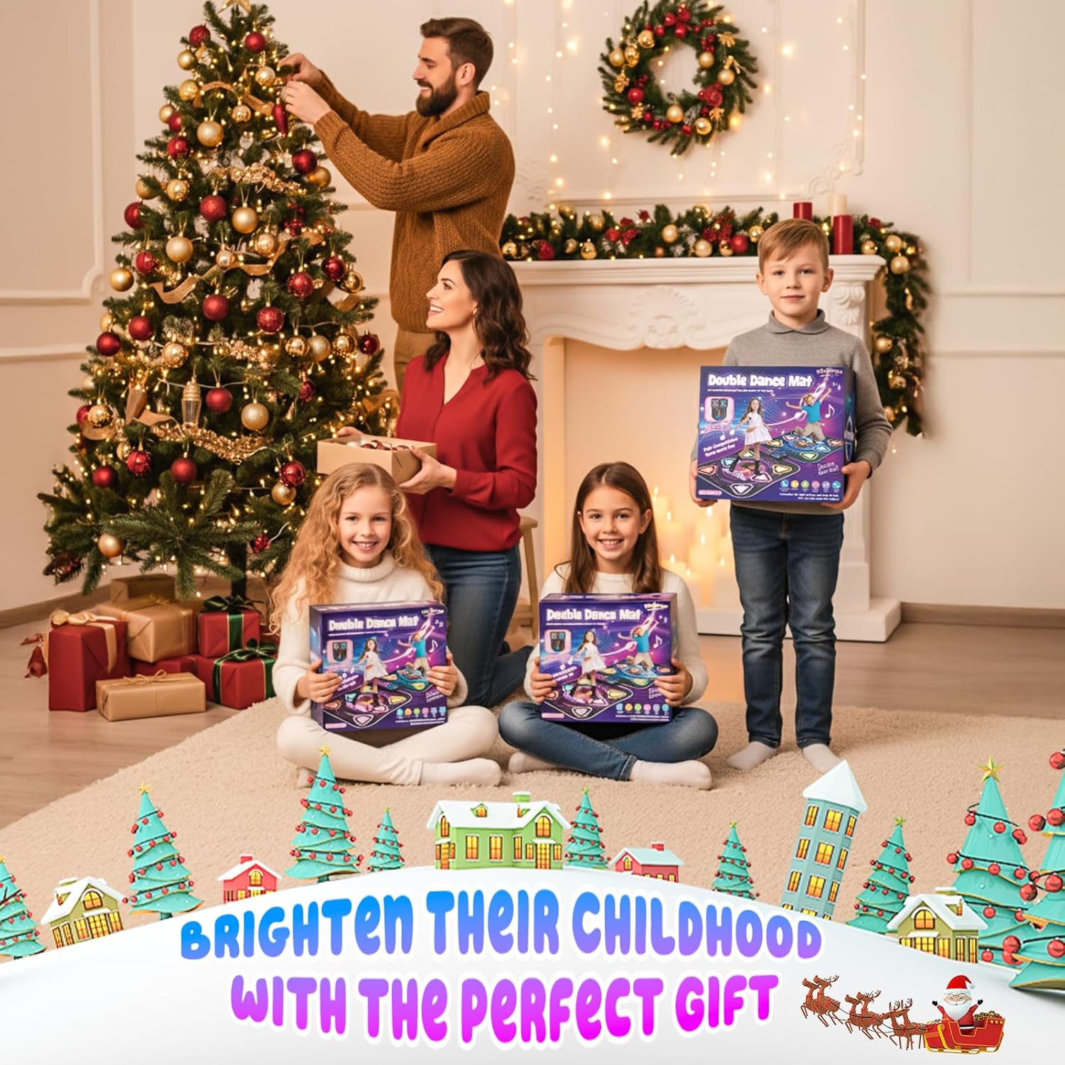 Tappeto da Ballo 2 Giocatori con Bluetooth per Bambini - immagine 7
